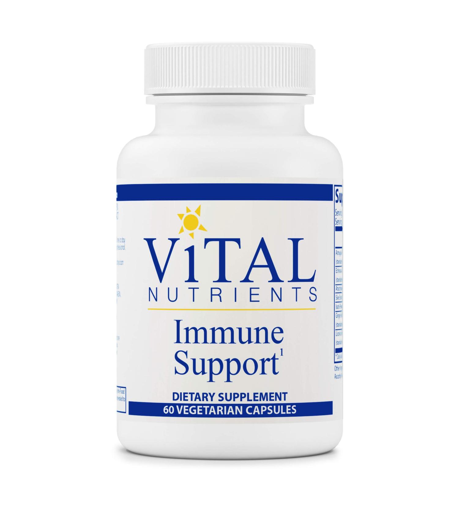 Vital Nutrients Immune Support - Herbal Formula - 60 Vegetarian Capsules - Buy Online on GoSupps.com