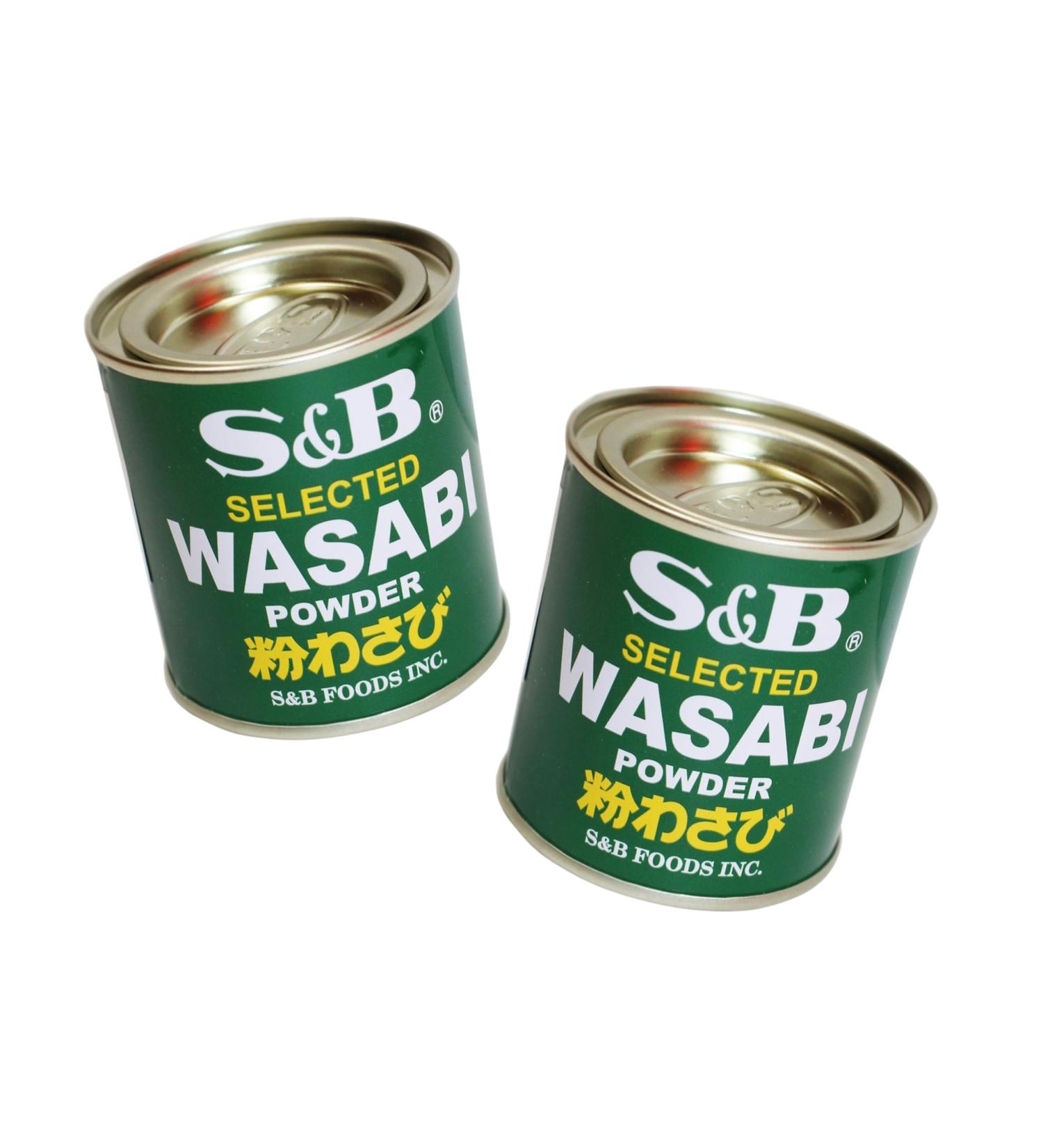 S&B Lot de 2 paquets de poudre Wasabi japonaise naturelle et sans additifs artificiels OG ASIA 60 g - Buy Online on GoSupps.com