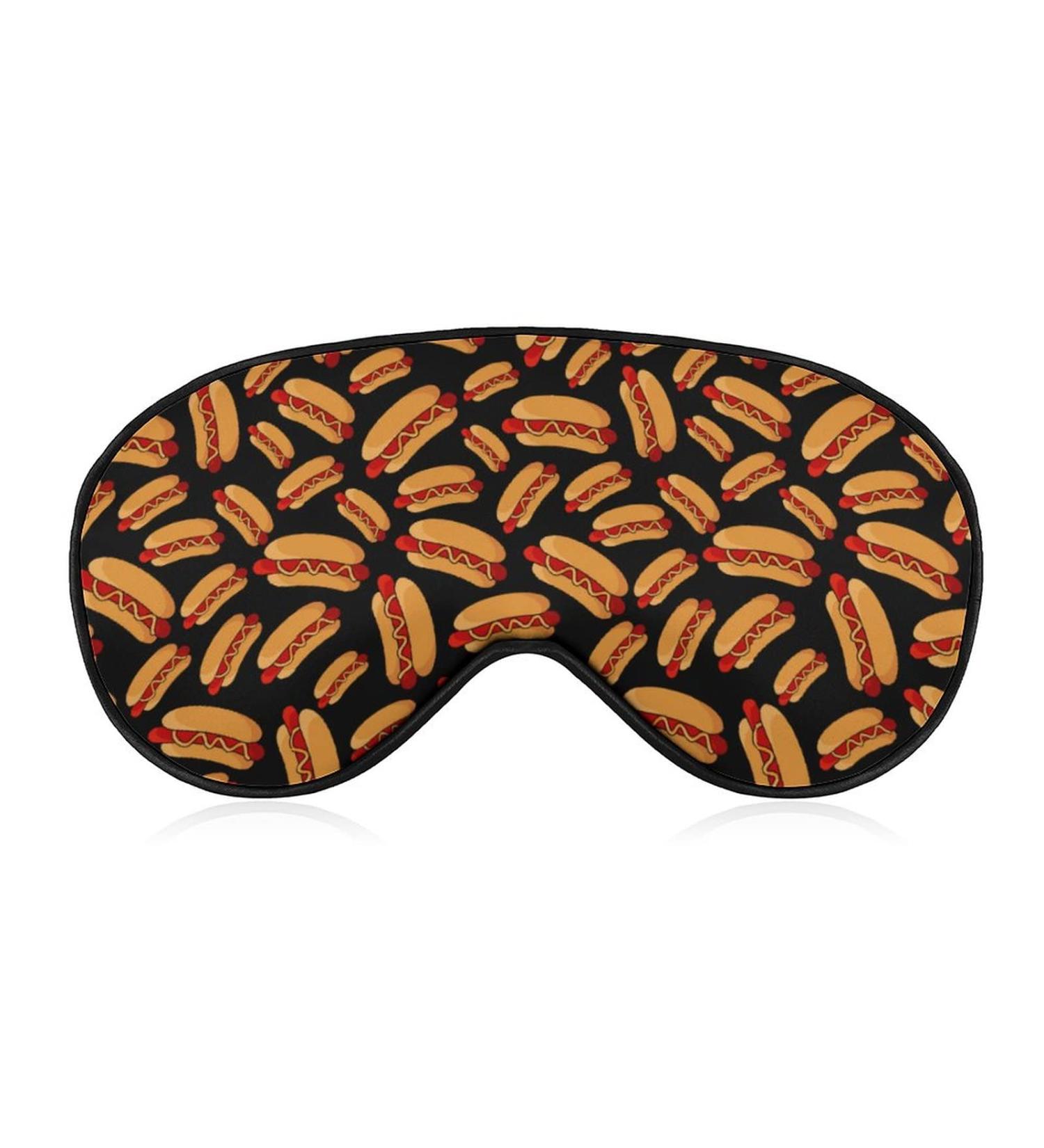 Fresh Hot Dogs Sleep Mask for Women | Adjustable Eye Shades & Elastic Strap for Comfortable Sleep - Buy Online on GoSupps.com
