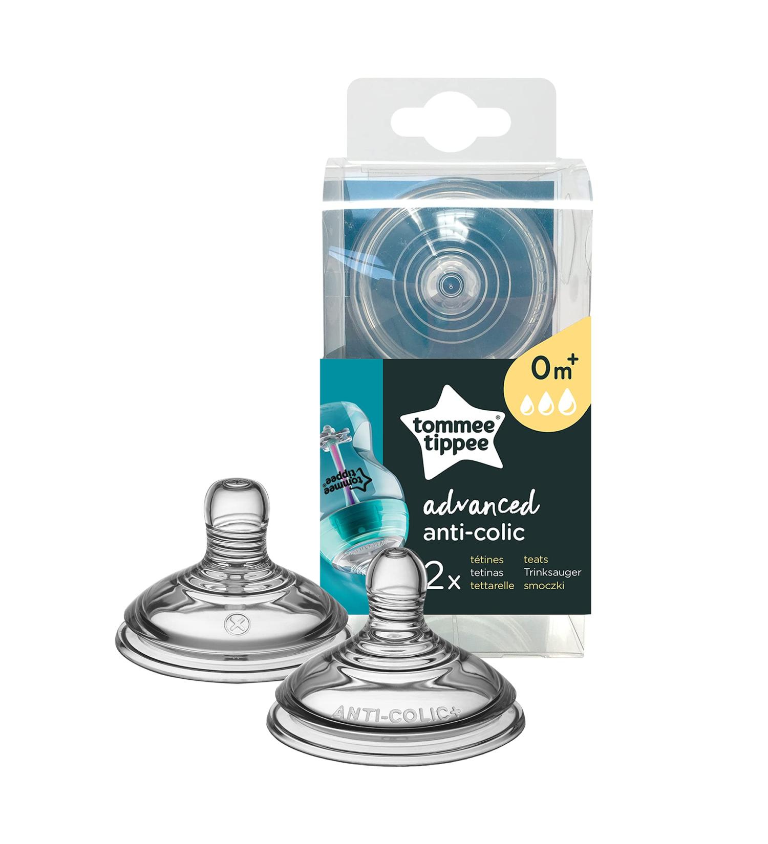 Tommee Tippee Advanced Anti Colic Teats Variable Flow Baby Feeding BPA Free Pack of 2 - Buy Online on GoSupps.com