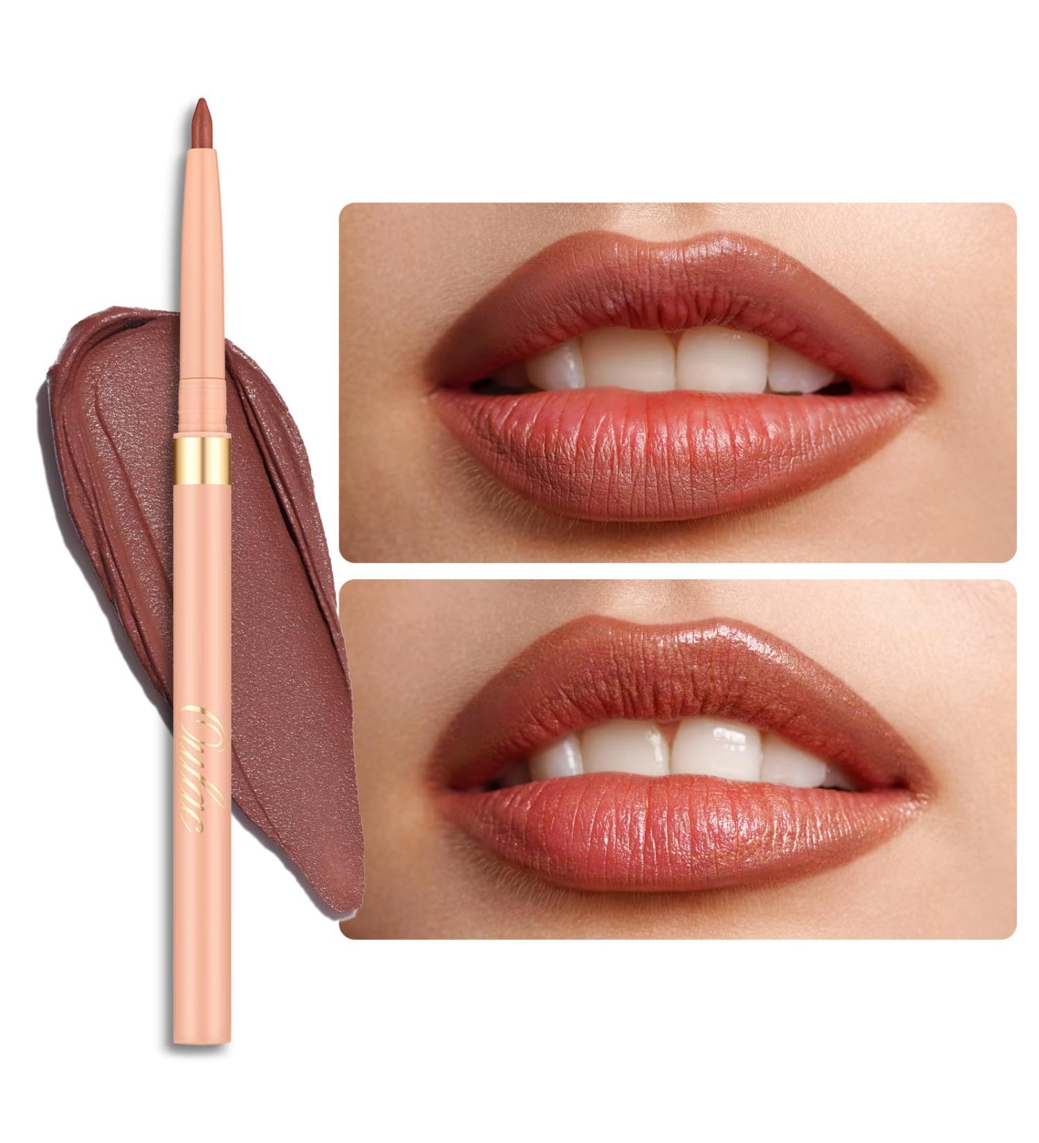 Oulac Brown Lip Liner Pencil | Waterproof Smooth & Long-lasting Vegan Lipliner Crayon - 06 Body Talk - Buy Online on GoSupps.com