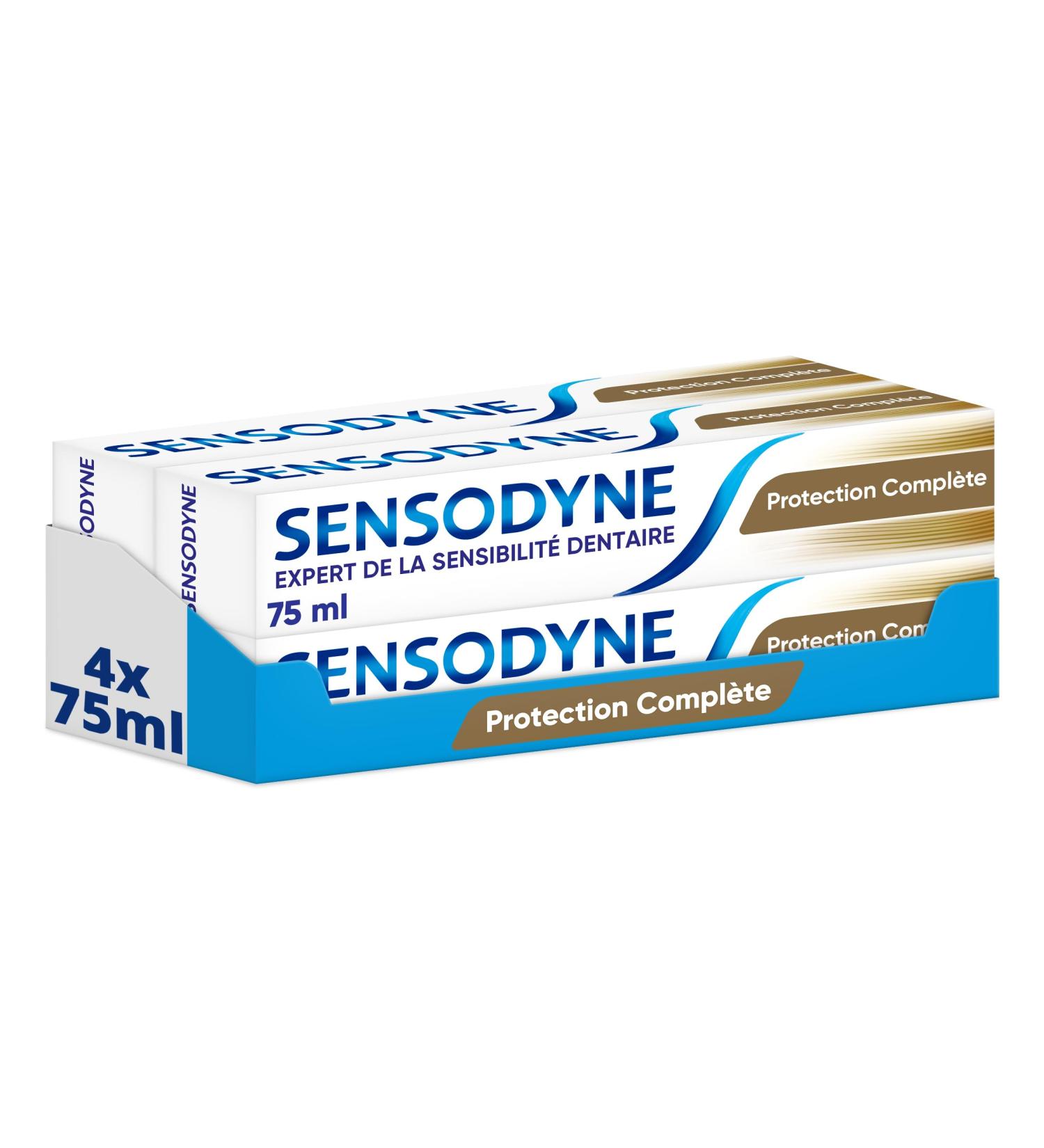Sensodyne Complete Protection Toothpaste For Sensitive Teeth 24h Sensitivity Action Pack of 4x75ml - Buy Online on GoSupps.com
