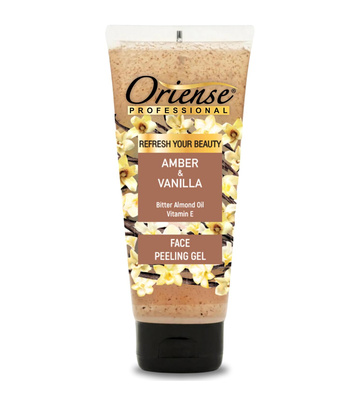 Amber & Vanilla Face Cleaning Gel - Exfoliating Apricot Kernel Powder Bitter Almond Oil & Vitamin E | Luxurious Skin Care - 3.3 fl. oz - Buy Online on GoSupps.com