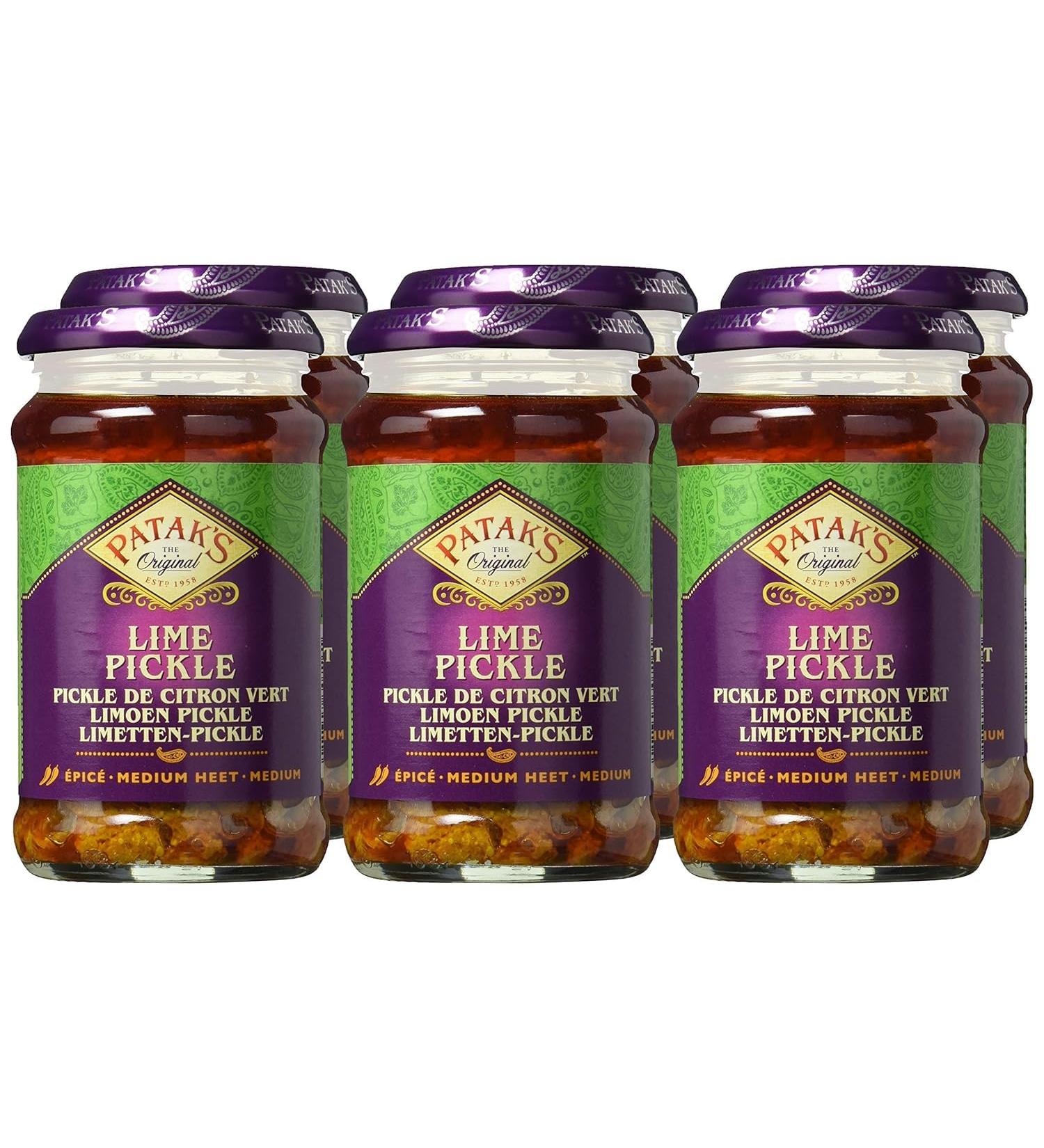  Patak's Patak Lime Pickle original 283 g (paquet de 6 x 283 g) - Buy Online on GoSupps.com