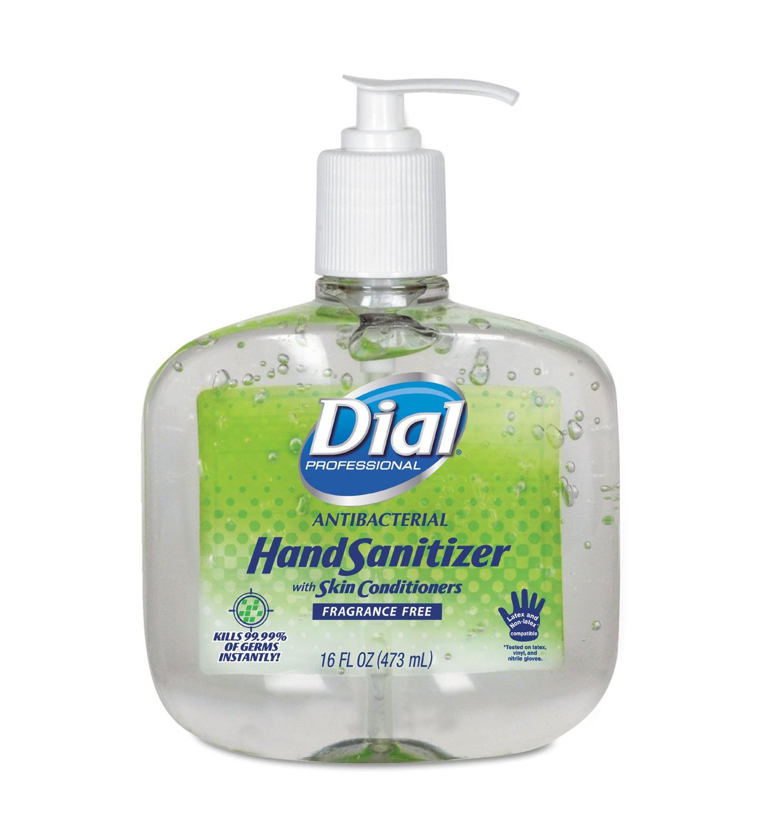 Dial Professional 00213 Gel Hand Sanitizer 16oz - Pack of 8 (Clear) - Buy Online on GoSupps.com