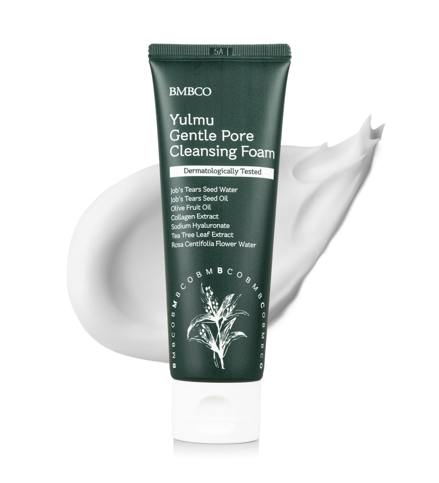 BMBCO Gentle Pore Cleansing Foam for Sensitive Skin Yulmu Vegan Face Wash with Natural Surfactants & Hydrating Formula 120g - Buy Online on GoSupps.com