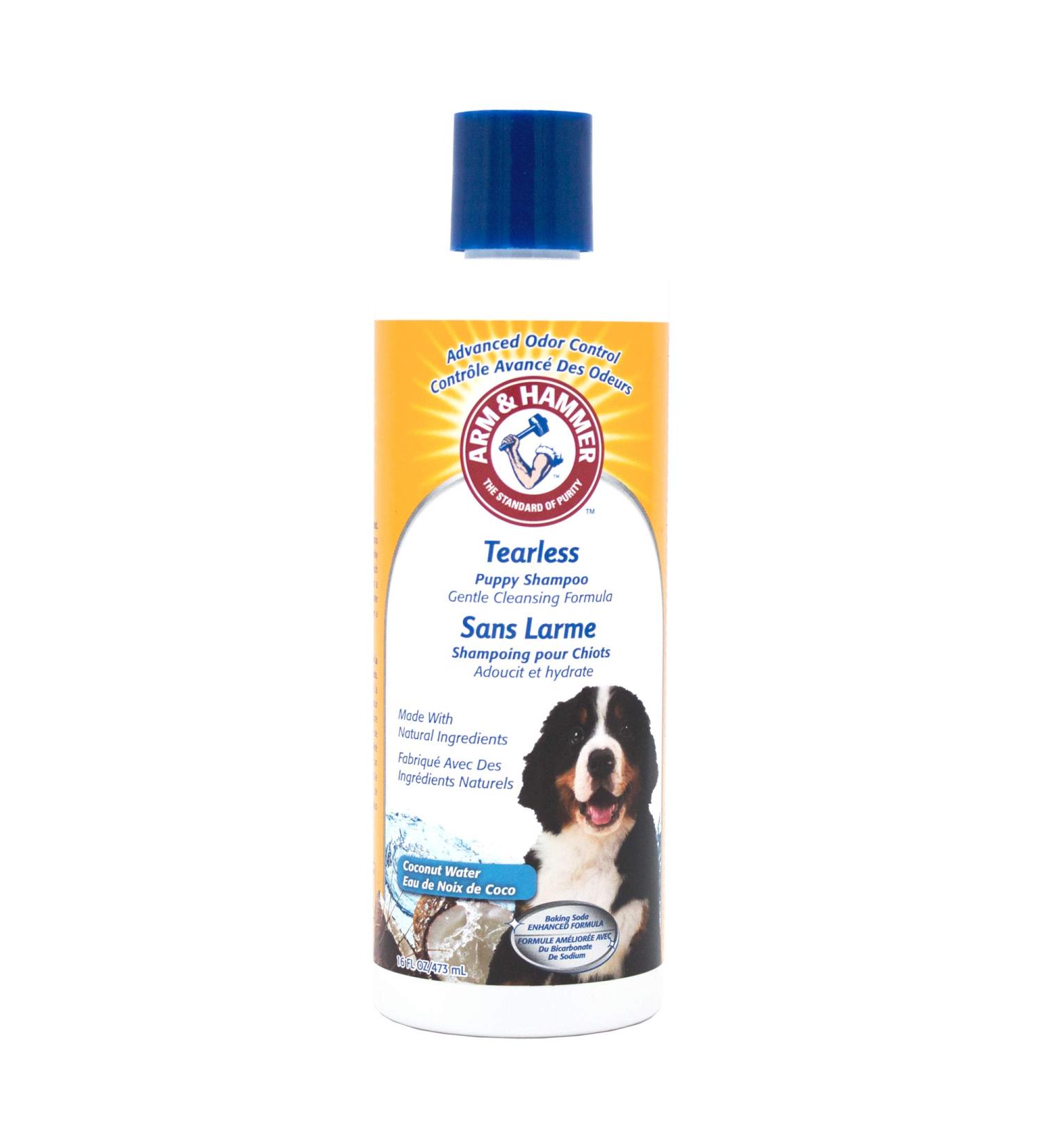 Arm & Hammer Tearless Puppy Shampoo | Gentle Tearless Dog Shampoo for Puppies | Fresh Coconut Water Scent | 16 Fl Oz - 1 Count - Buy Online on GoSupps.com