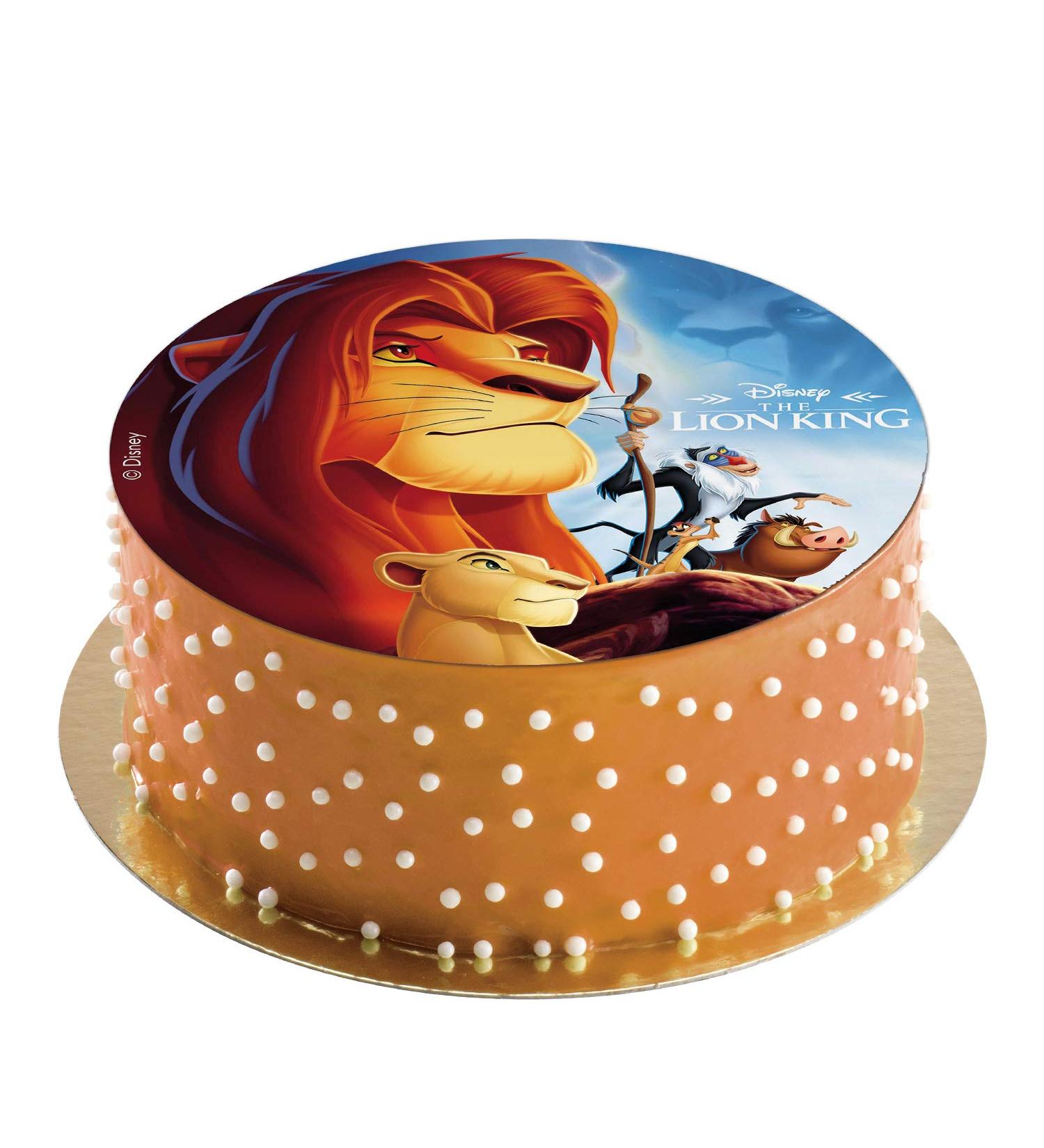 Dekora 236039 Lion King Edible Sugar Wafer Cake Topper 20cm 20 cm The Lion Konig - Buy Online on GoSupps.com