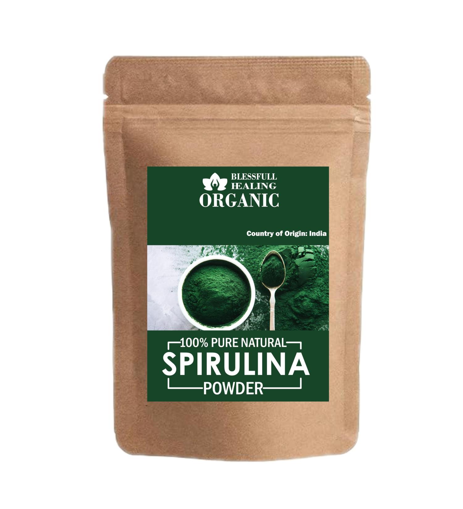 Organic 100% Pure Natural Spirulina Powder | 100 Gram / 3.52 oz 3.53 Ounce (Pack of 1) - Buy Online on GoSupps.com