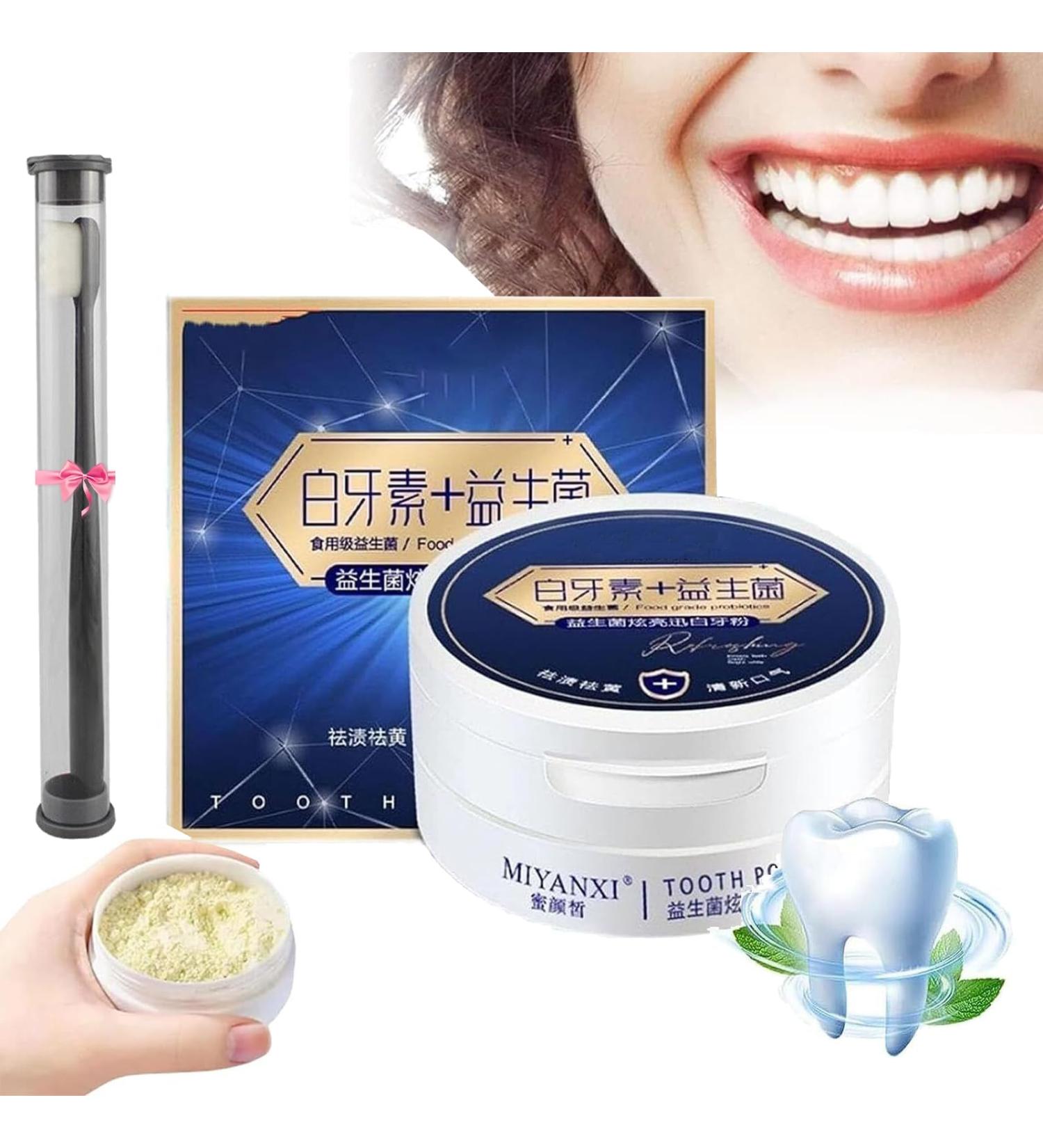 Miyanxi Tooth Powder Stain Rem - MIYANXI Teeth Whitening Powder Effective Remover Stains From Coffee Smoking (1 Pcs) - Buy Online on GoSupps.com