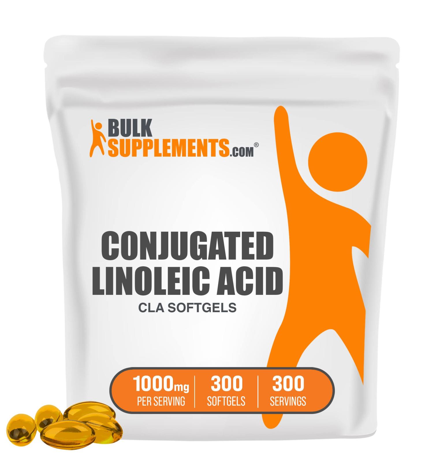BulkSupplements.com CLA Softgels 1000mg for Weight Management - 300 Count - Men & Women - CLA Supplements - Buy Online on GoSupps.com