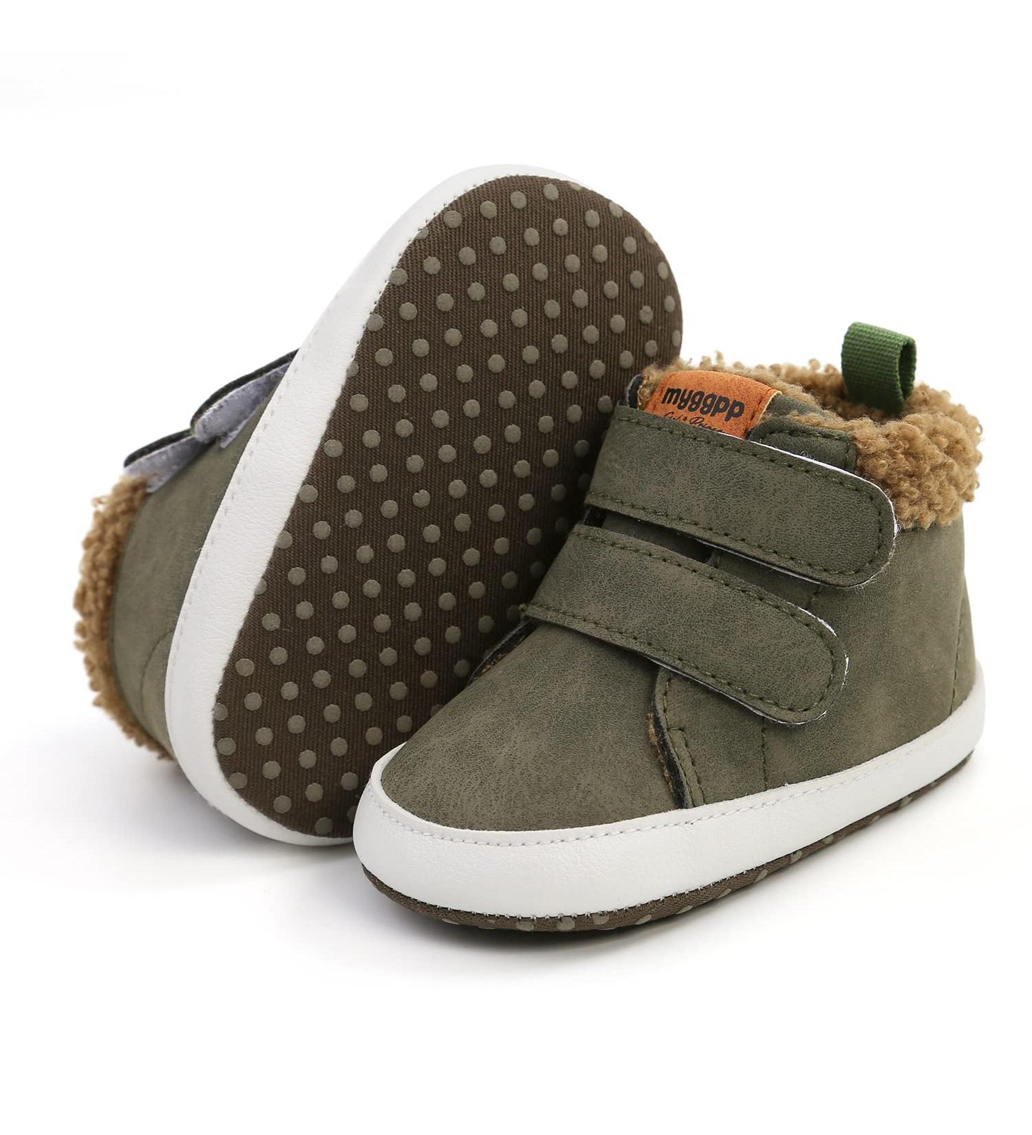 RVROVIC Baby Anti-Slip Sneakers | Soft Ankle Boots for Toddlers | Newborn Crib Shoes (6-12 Months) - Buy Online on GoSupps.com