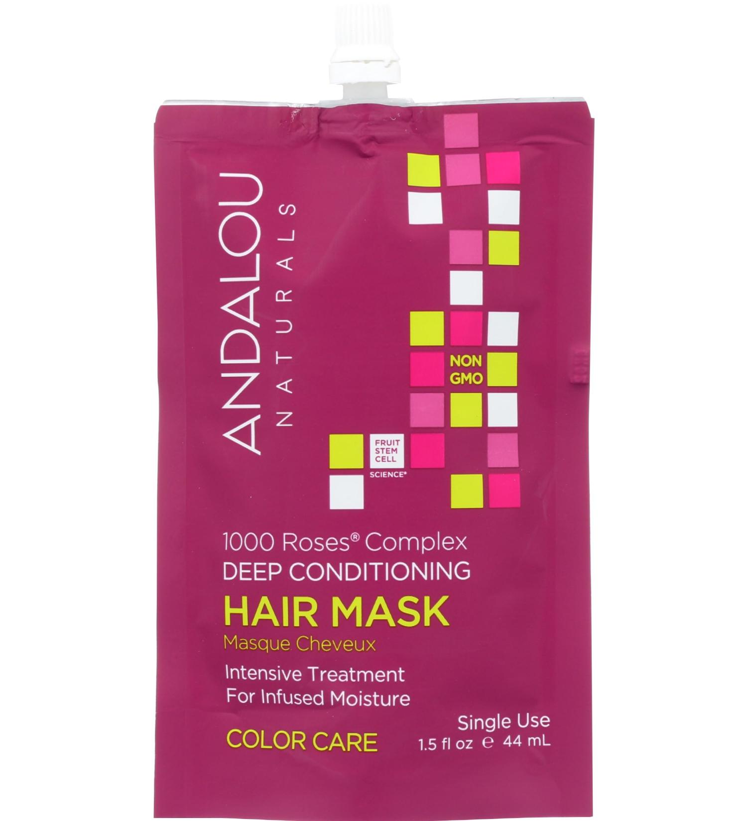 Andalou Naturals 1000 Roses Hair Care Mask - Nourishing & Hydrating - 1.5 Fl Oz - International Shipping Available - Buy Online on GoSupps.com