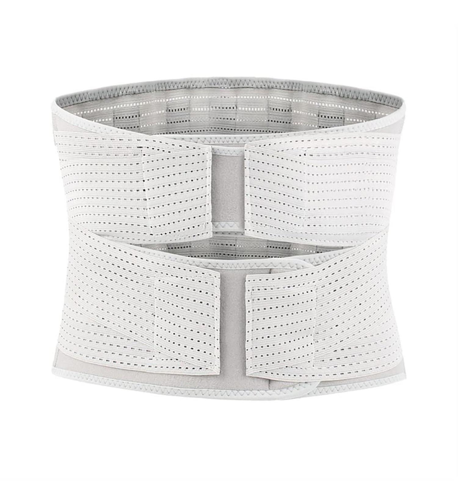 Double Compression Back Support Belt - Lumbar Decompression Waist Brace for Pain Relief | Breathable Strap for Scoliosis Herniated Disc & Sciatica - Silver Gray M - Buy Online on GoSupps.com