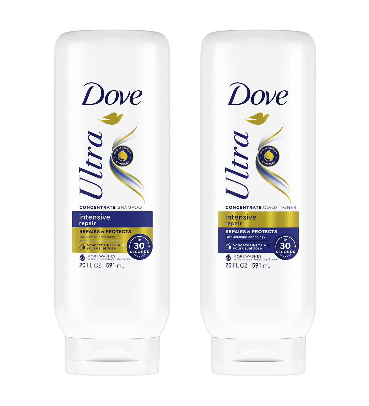 Dove Ultra Intensive Repair Shampoo & Conditioner Combo Pack - 20 fl oz (Pack of 2) - Buy Online on GoSupps.com