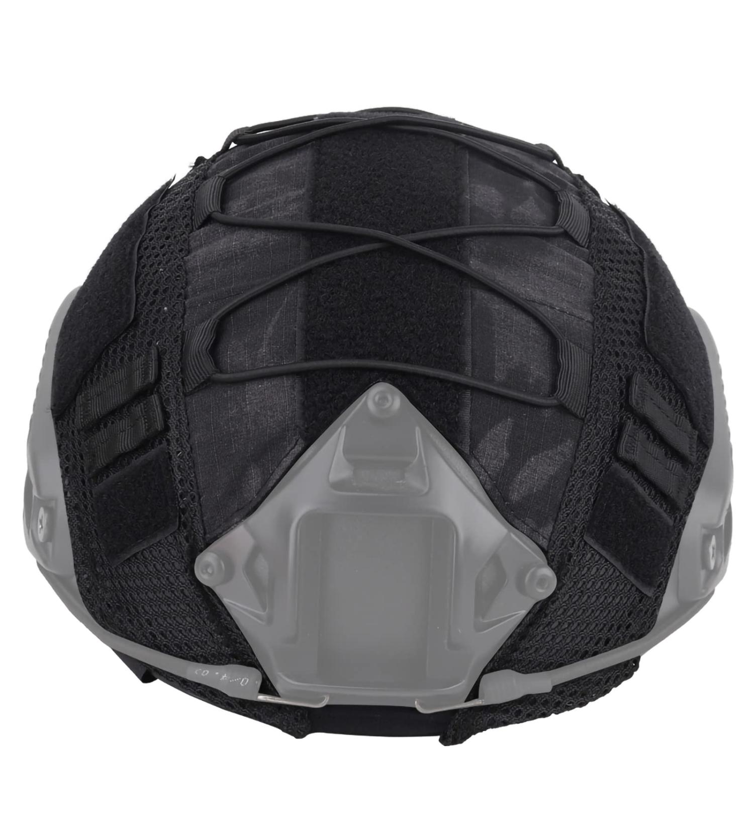 Fast Helmet Cover - Durable 500D Nylon Tactical Helmet Cover for Paintball & Airsoft in Black - Buy Online on GoSupps.com