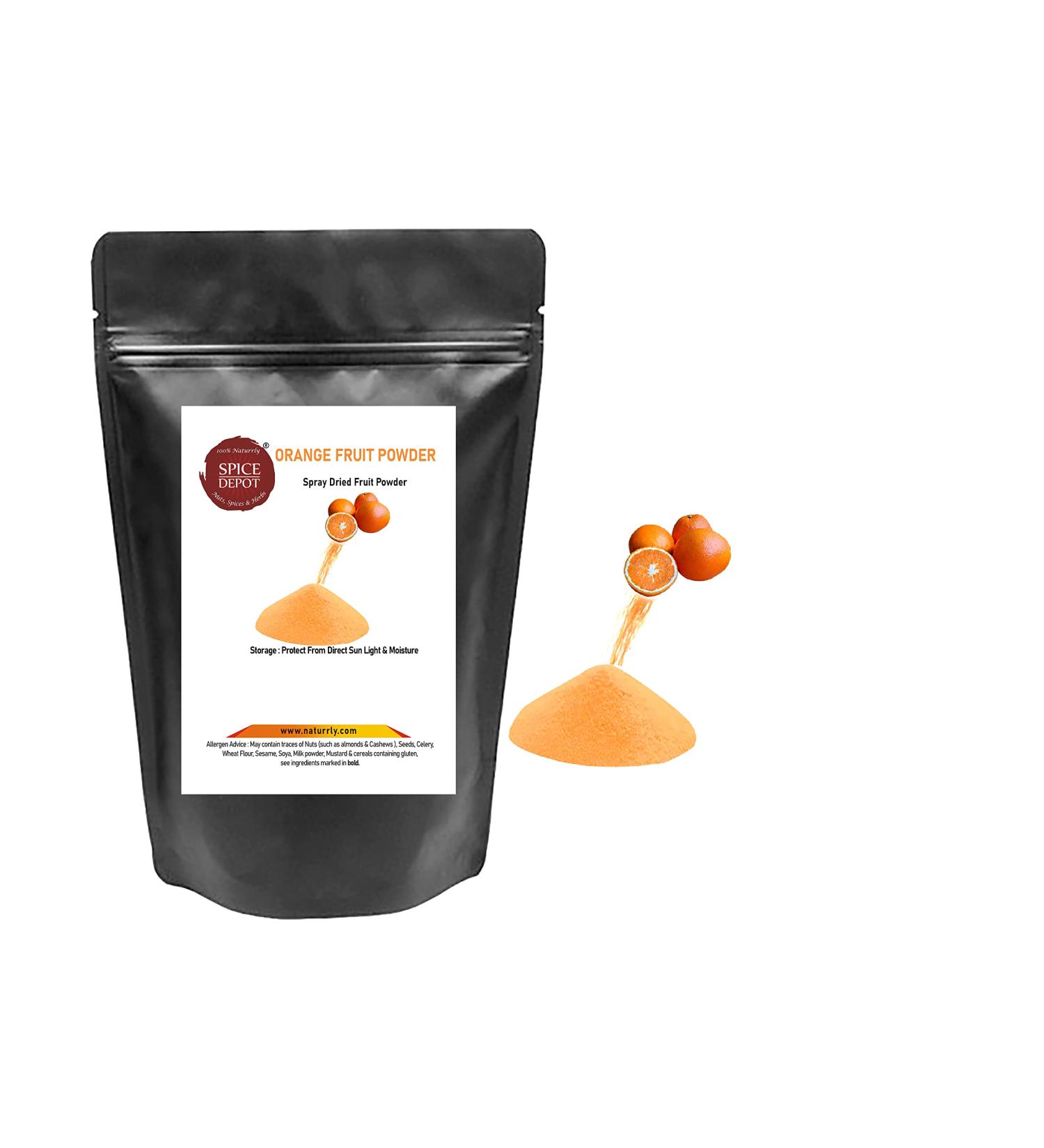 Orange Fruit Powder Dried | Dried Fruit Powder | Spray Dried Powder | Free P&P U.K (200 gram) - Buy Online on GoSupps.com