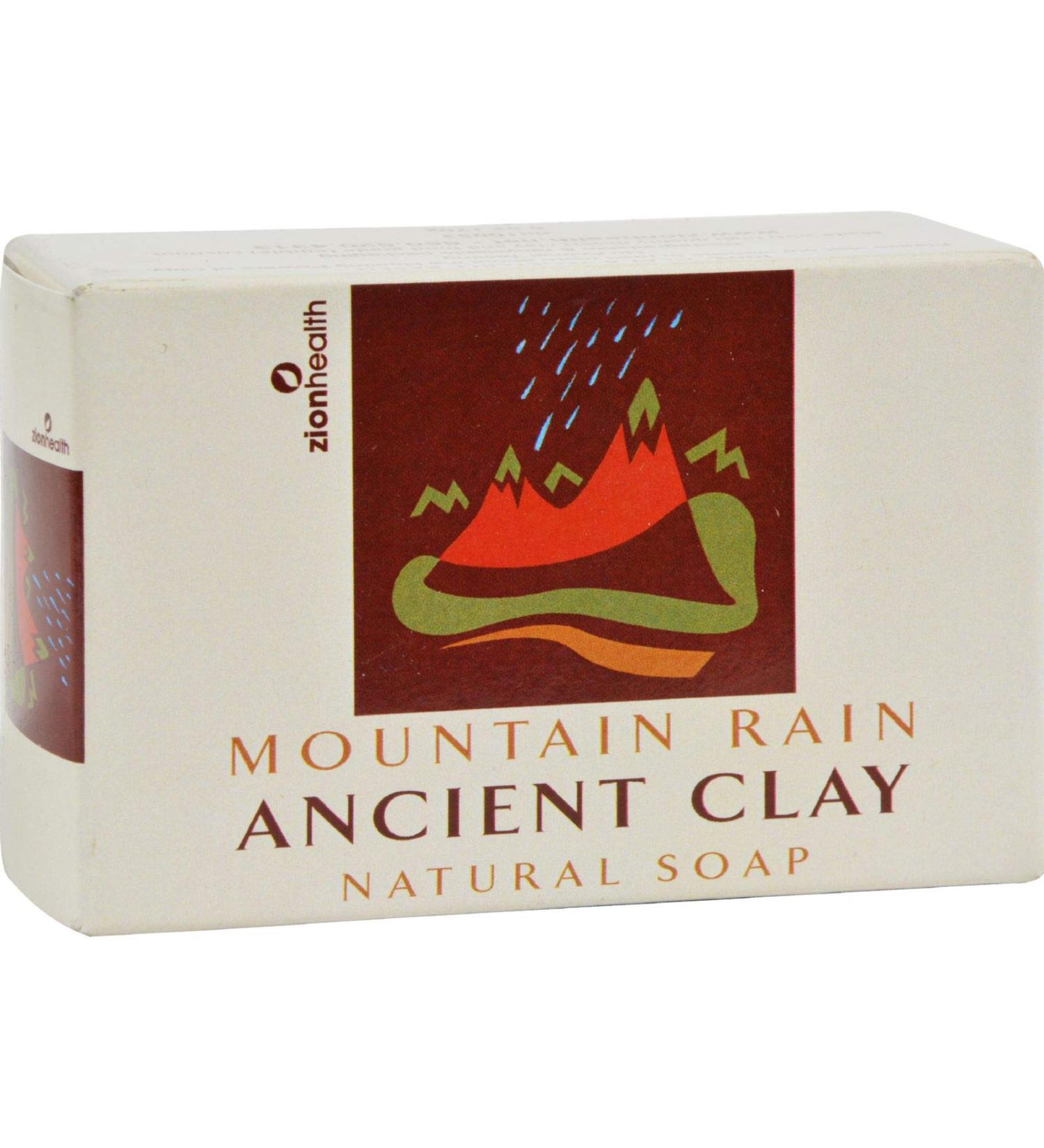 Zion Health Natural Clay Soap Mountain Rain 6 Oz