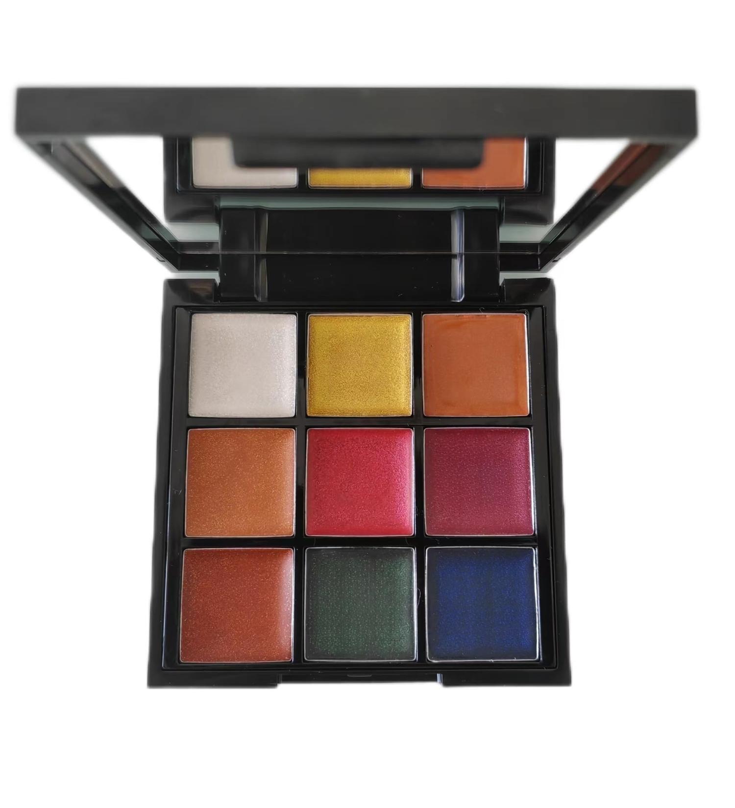 9-Color Glitter Super Gloss Lipstick Palette - Moisturizing Waterproof & Pigmented Makeup for Festivals & Halloween - Buy Online on GoSupps.com