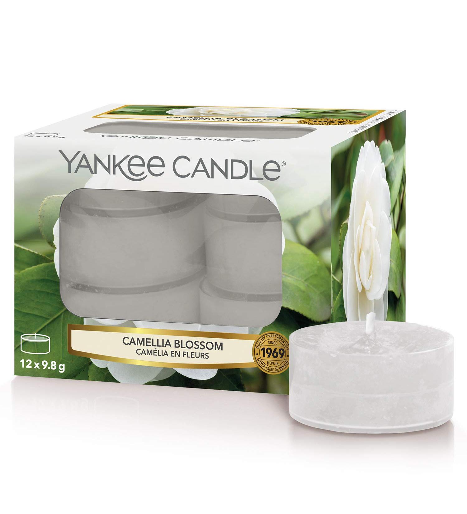 Yankee Candle Camellia Blossom Scented Tea Lights | Garden Hideaway Collection | Pack of 12 - Buy Online on GoSupps.com