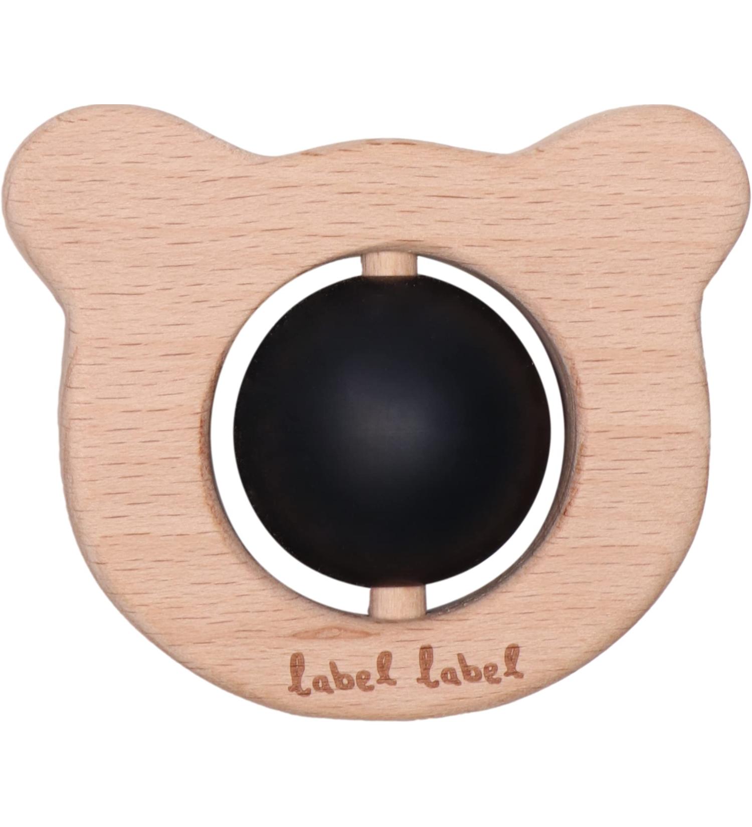 Label label Bijtspeltje Beer Zwart