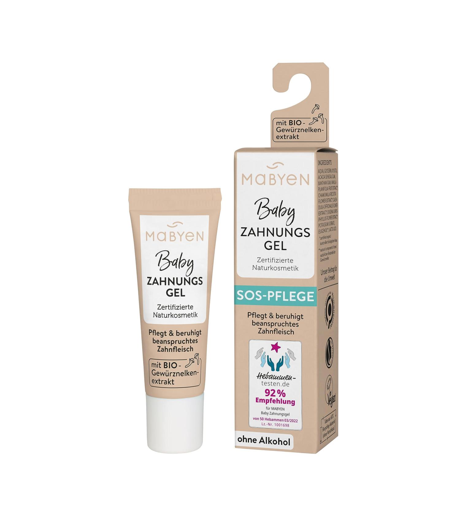 Mabyen Baby Dental Gel 10ml | Alcohol-Free Teething Relief | Gentle & Nourishing Ingredients for Infants | Organic Gum Care from Birth - Buy Online on GoSupps.com
