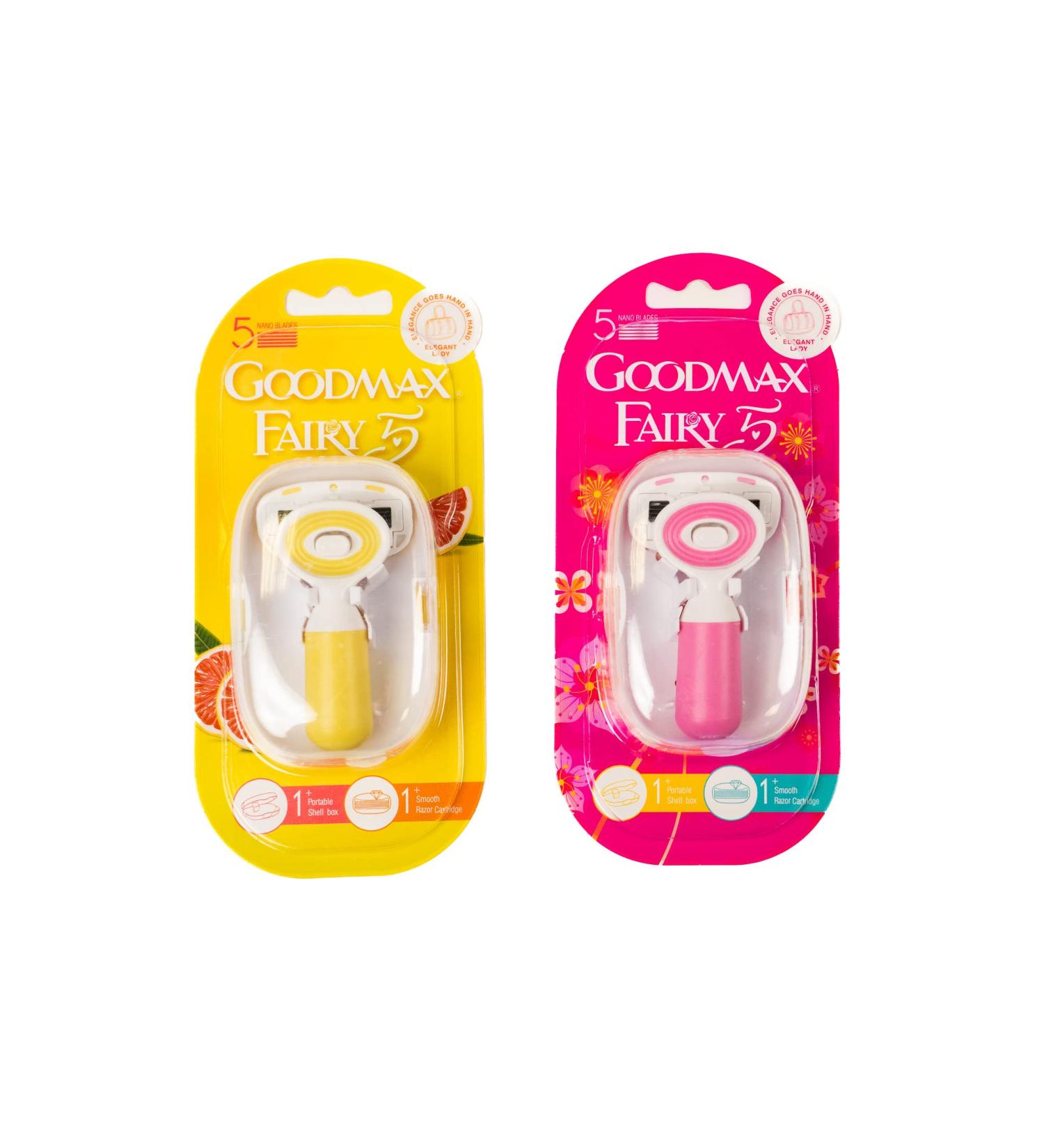Goodmax Fairy Mini Lady Razor - Travel Size With Case - 5 Nano Blade - Moisture Bar Strip Dual Lubrication - Buy Online on GoSupps.com