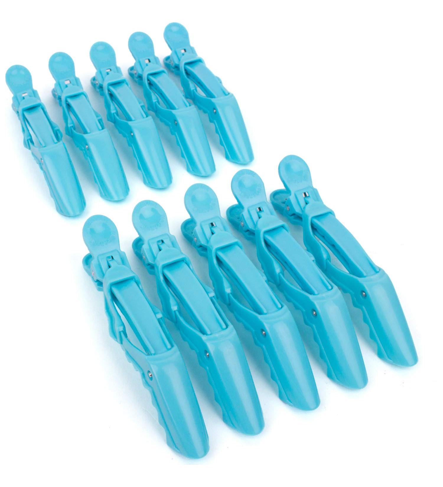 The Hair Shop Shark Clip (Sky Blue) | Enhanced Alligator Grip Clip | US Patented | Professional Salon Quality | Made In Korea (10 Pack) - Buy Online on GoSupps.com