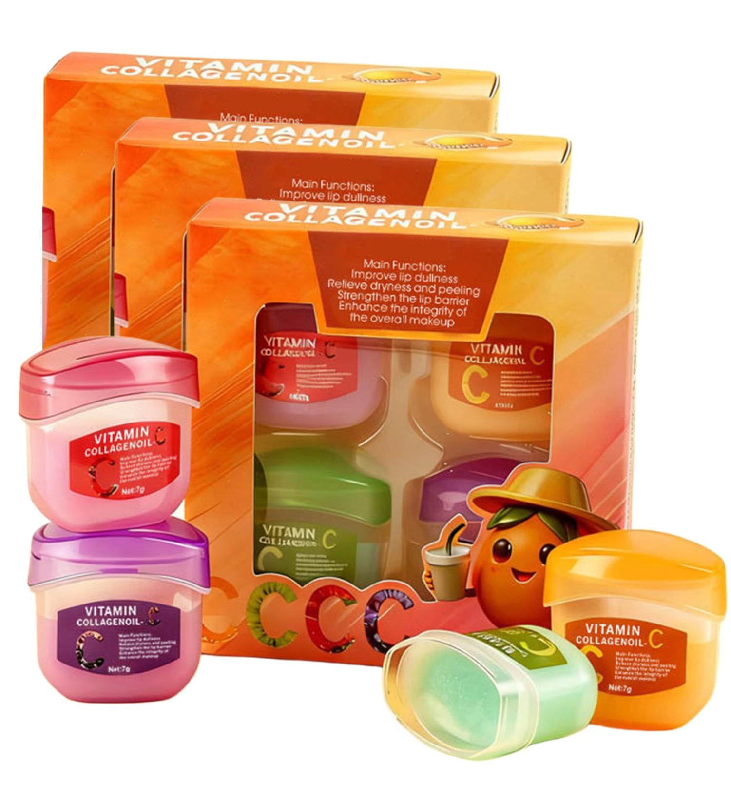 Lip Balm Set 4-Piece, Fruit Flavored Lip Care Gift Set with Moisturizing Formula, Mini Lip Balm Collection for Daily Hydration, Perfect Stocking Stuffer & Party Favor for Women & Teens (3Set) - Buy Online on GoSupps.com