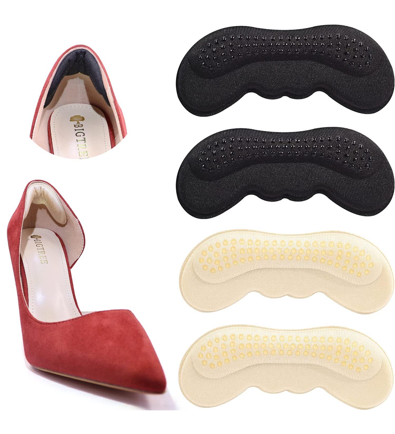 OKGL Shoe Help Grips - Heel Inserts for Women and Men - Prevent Heel Slip and Blister - Improved Shoe Fit and Comfort - 6mm - Black Yellow (2 Pairs) - Buy Online on GoSupps.com