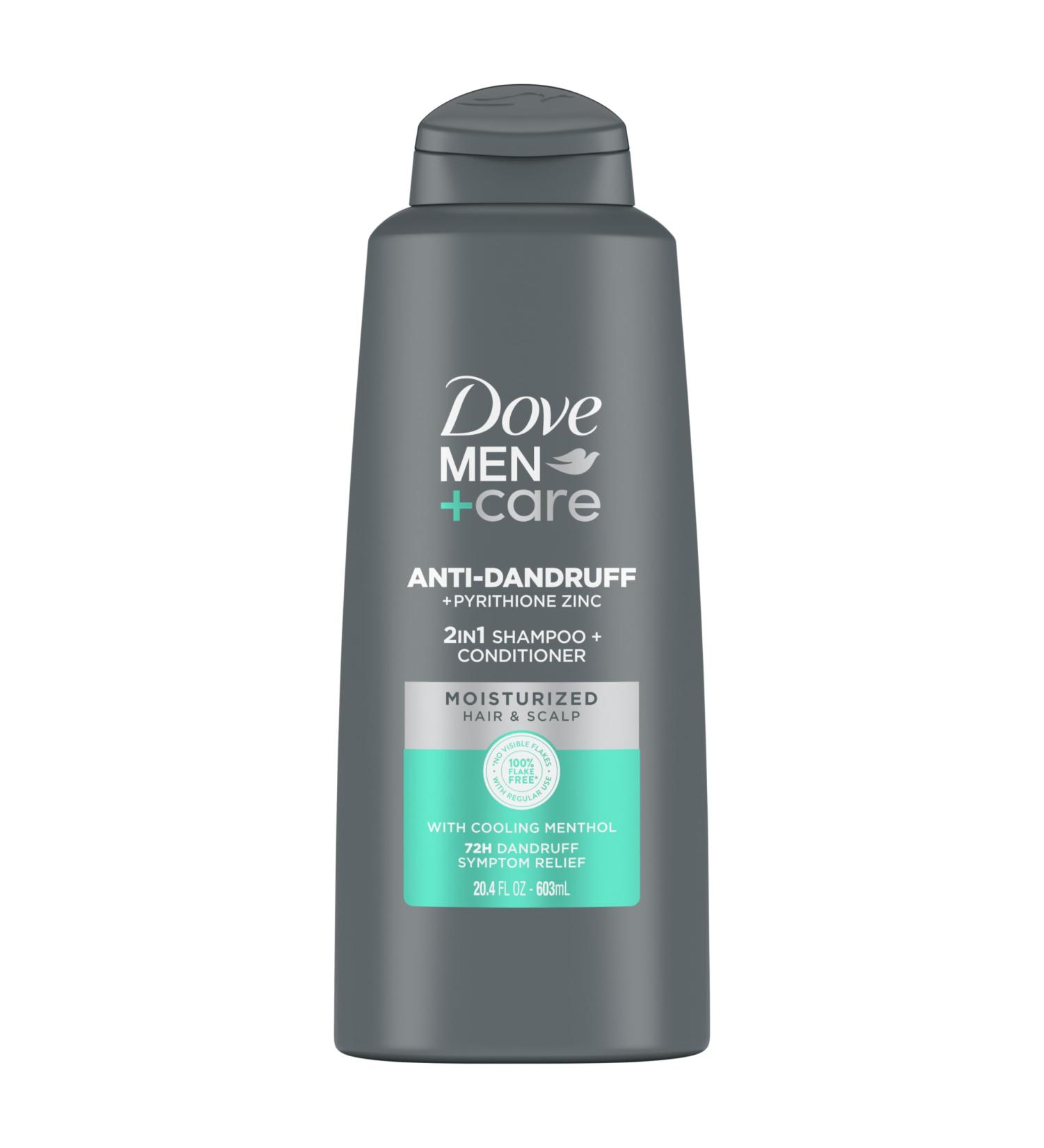DOVE MEN + CARE DermaCare Scalp 2-in-1 Shampoo & Conditioner | Dandruff Defense & Dry Scalp Treatment | Pyrithione Zinc | 20.4 oz - International Shipping Available - Buy Online on GoSupps.com