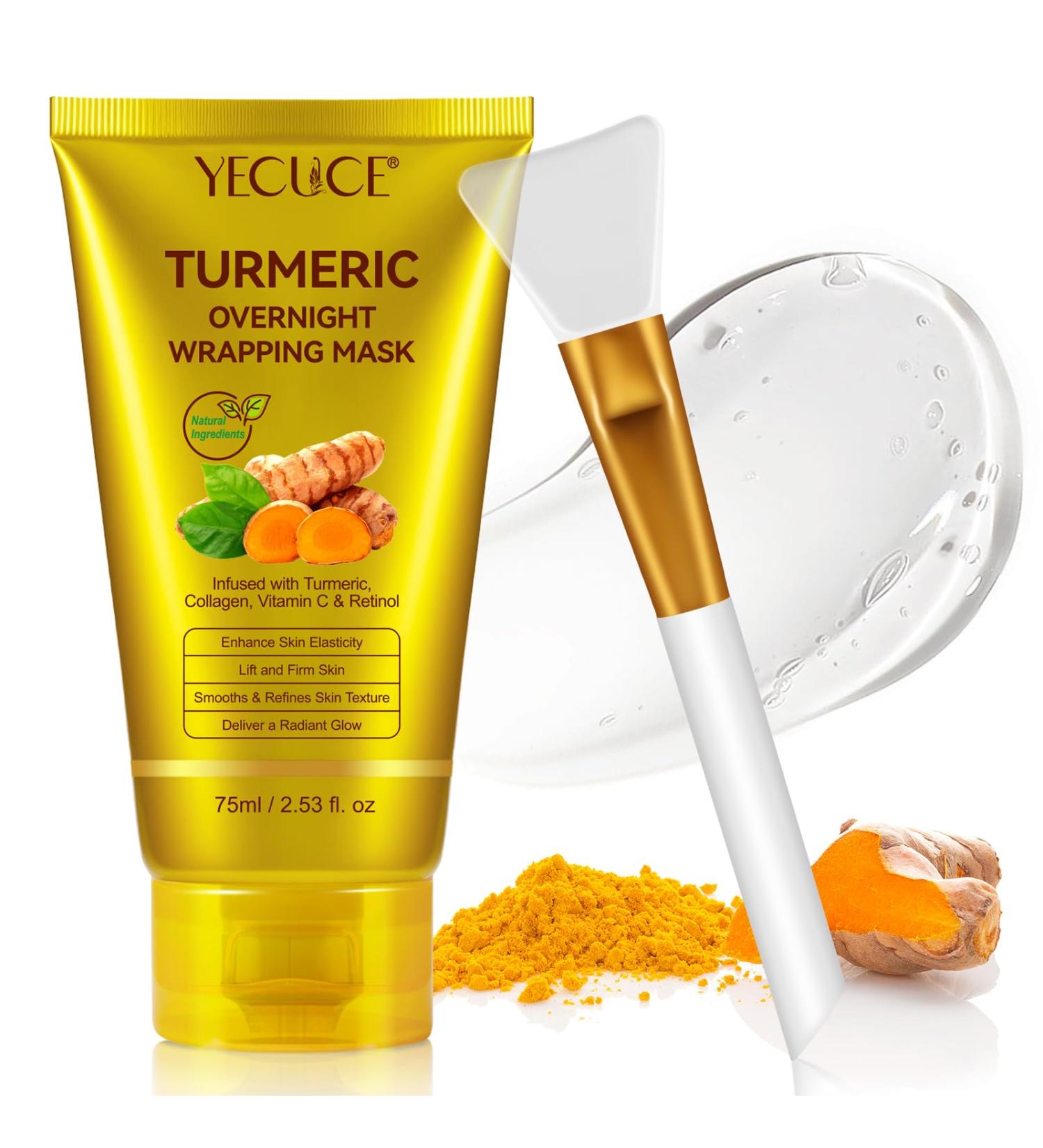Kojic Acid Turmeric Overnight Wrapping Peel Off Mask - Nourrit la peau terne et in gale avec du collag ne hydrolys pour une peau clatante et ferme. Soins cor ens 2.53 fl. oz. (2.53 fl. oz.) - Buy Online on GoSupps.com