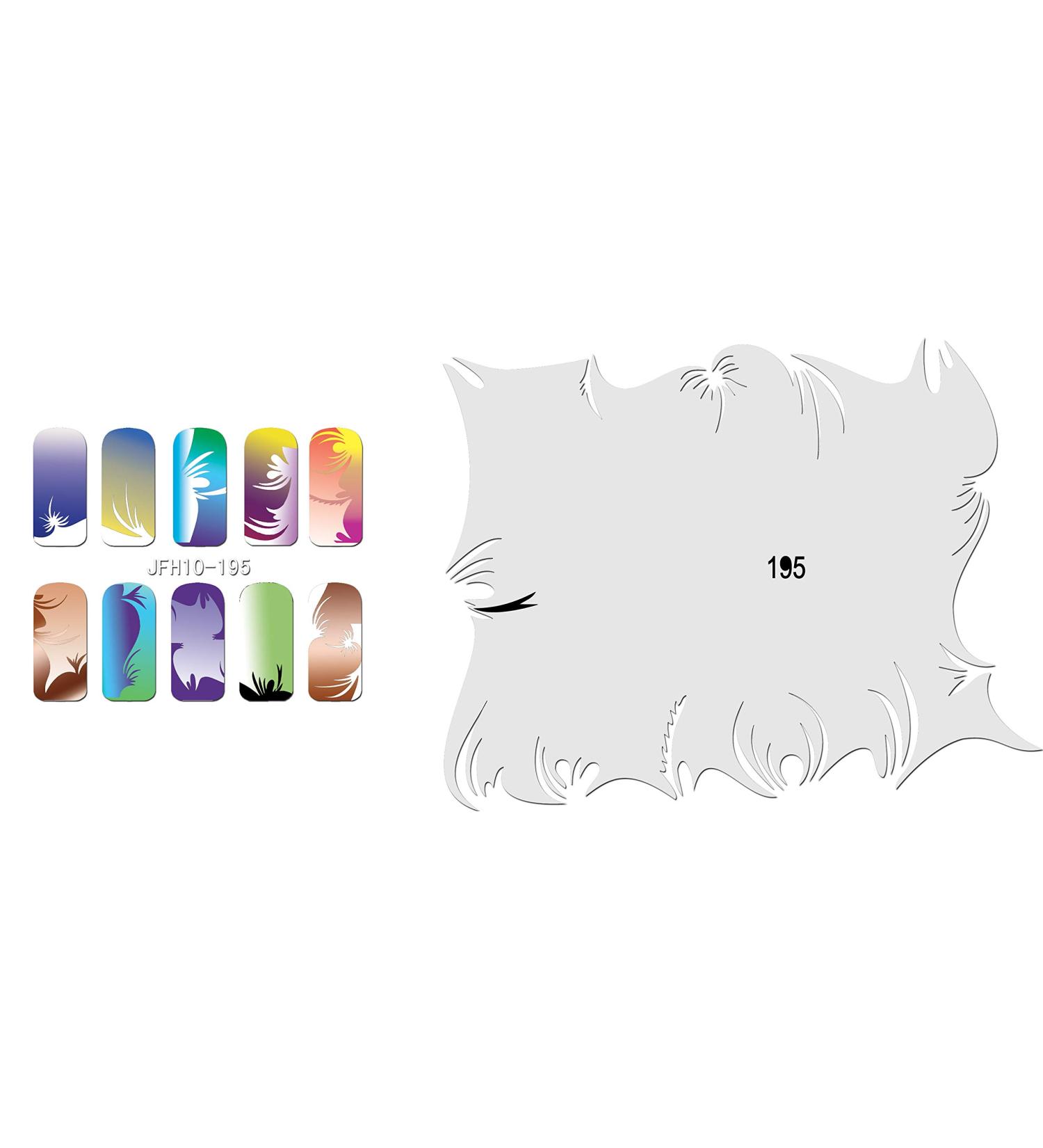Fingernail stencil (airbrush nail art) Fengda JFH10-195