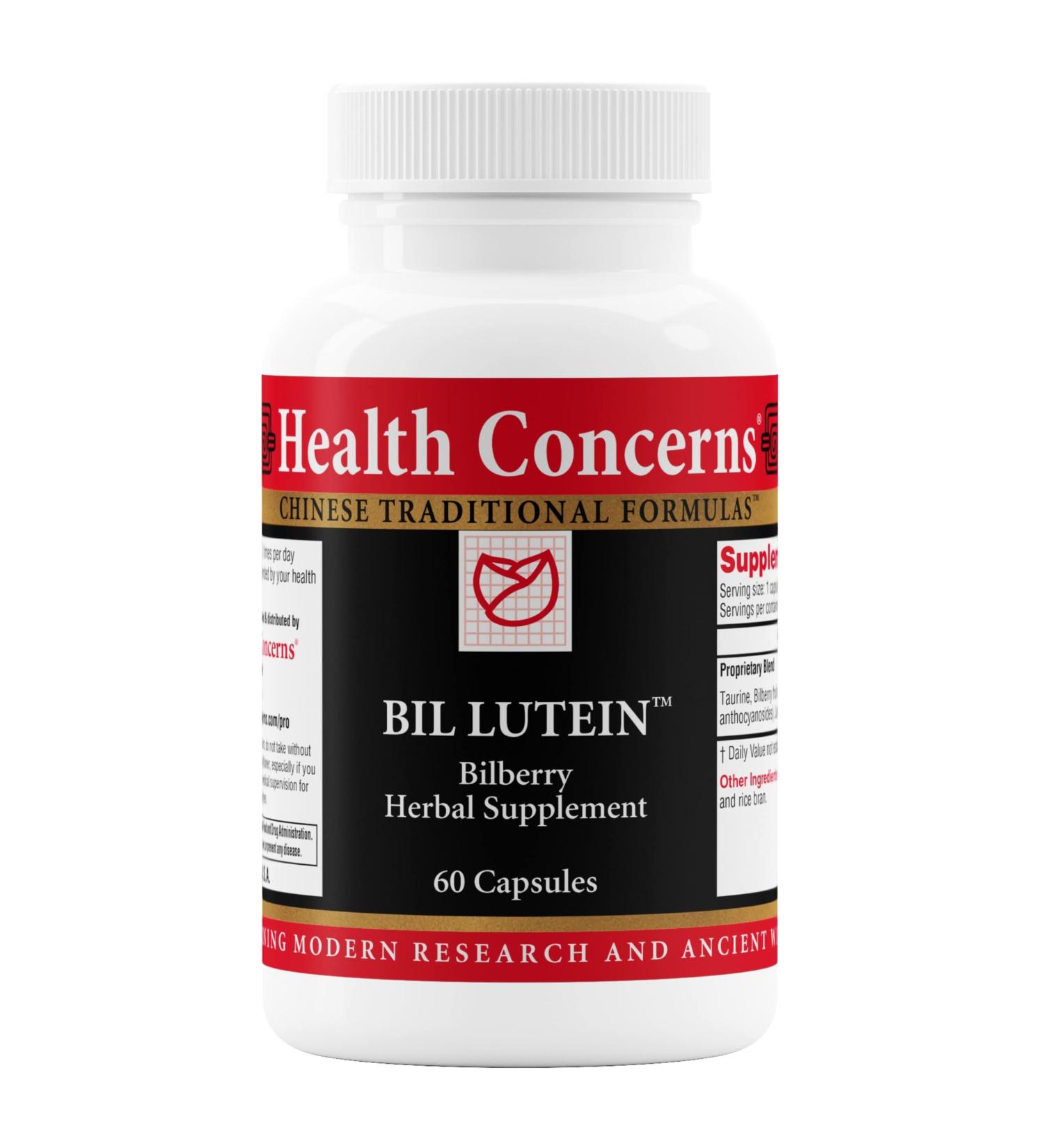 Health Concerns Bil Lutein Eye Health & Vision Support Lutein Bilberry & Taurine Supplement Antioxidants for Retinal Health Night Vision Circulation & Macular Degeneration 60 Capsules 1 Count (Pack of 60) - Buy Online on GoSupps.com