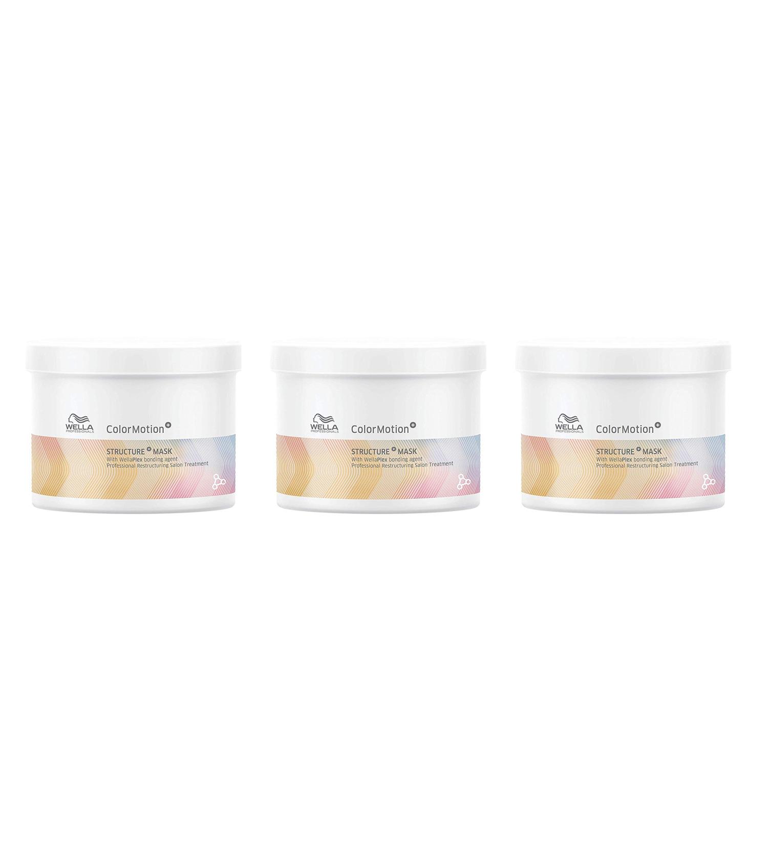 Pack of 3 ColorMotion+ restructuring mask 500 ml