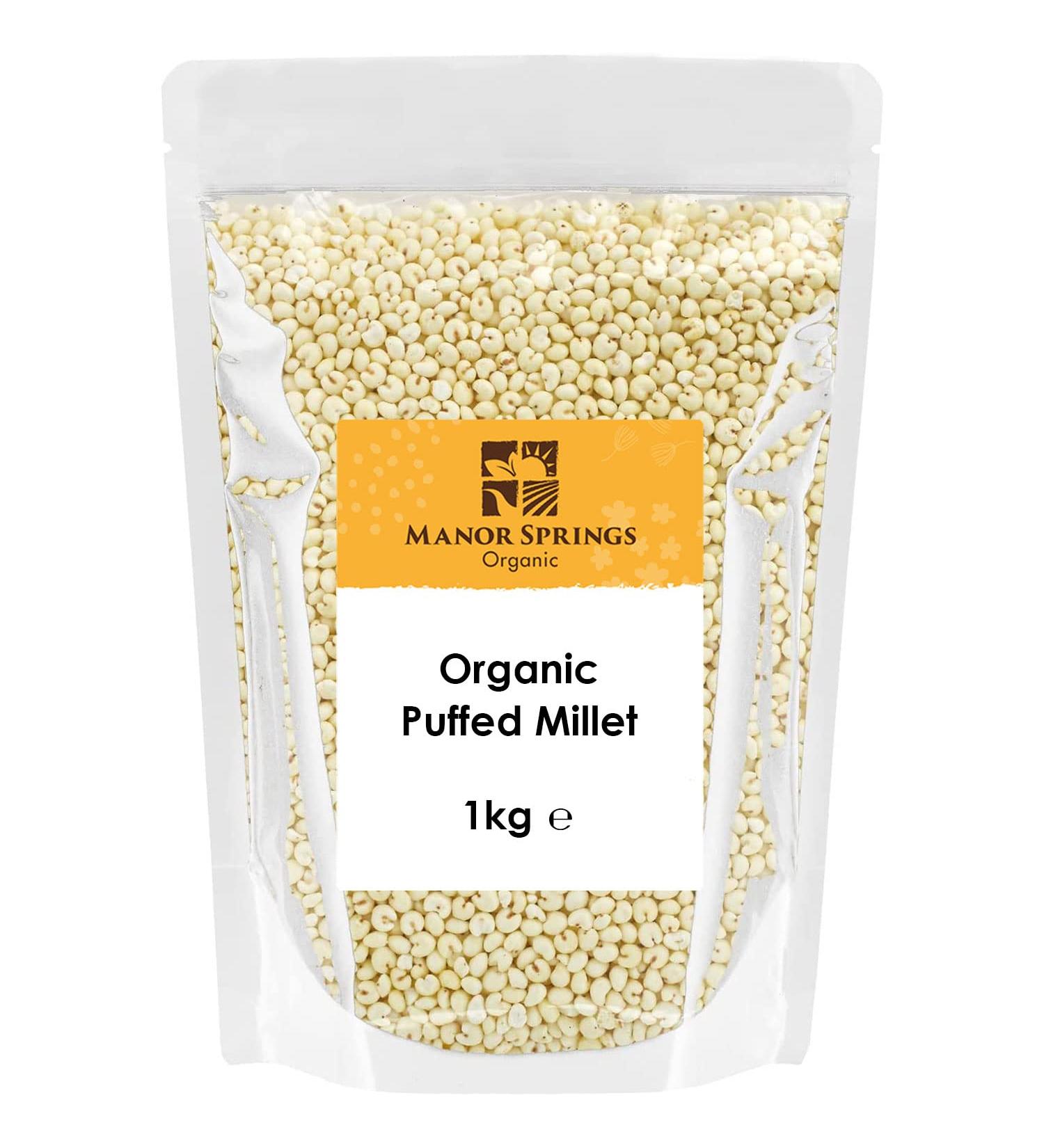Manor Springs Organic Puffed Millet 1kg - Buy Organic Millet Online - Buy Online on GoSupps.com