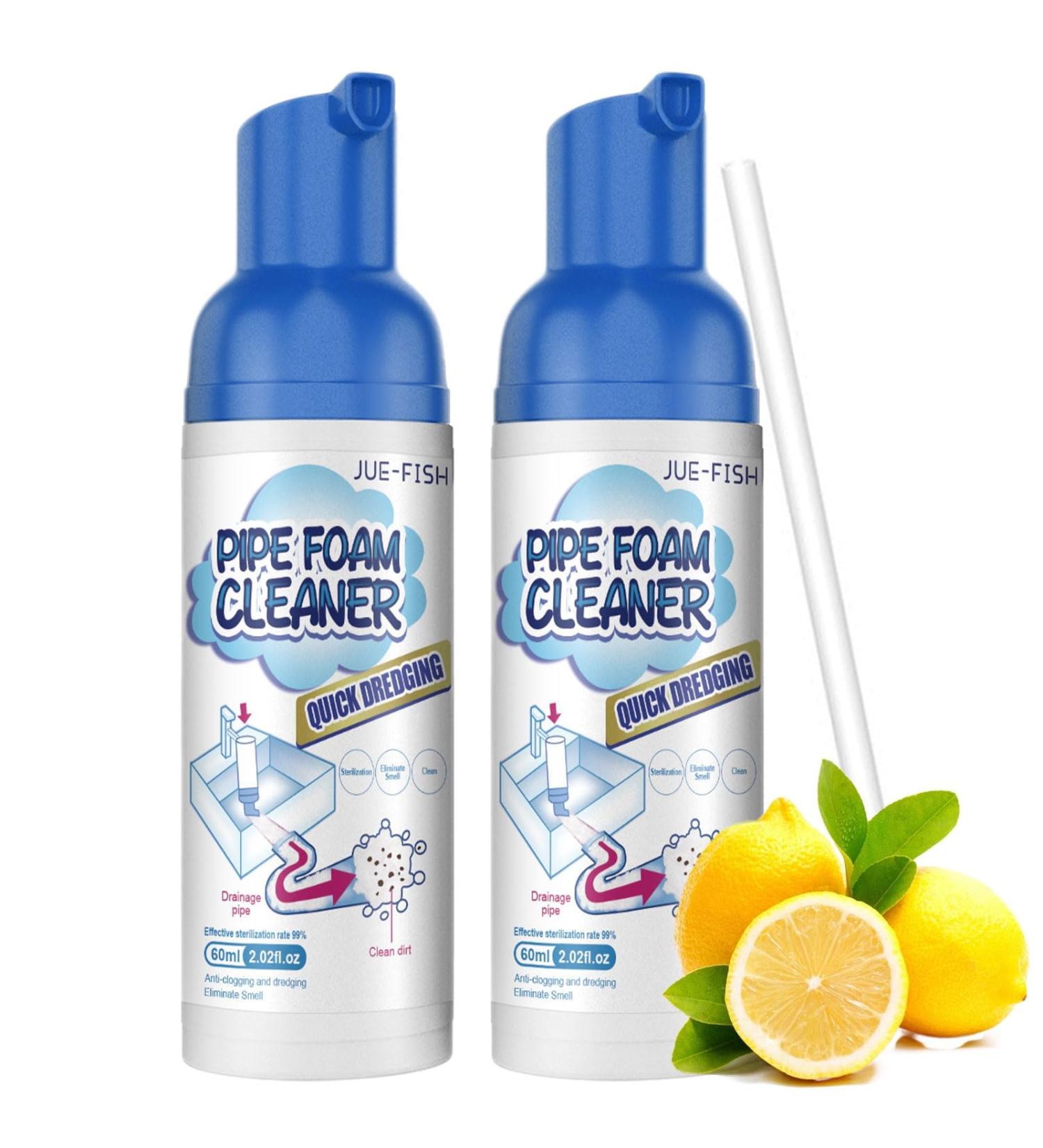 Drain Cleaner Foam Drain Cleaner Powerful Pipe Dredging Agent Drain Cleaner Foam All-purpose Sink Drain Cleaner Foam for Kitchen Toilet (2 Pcs) - Buy Online on GoSupps.com