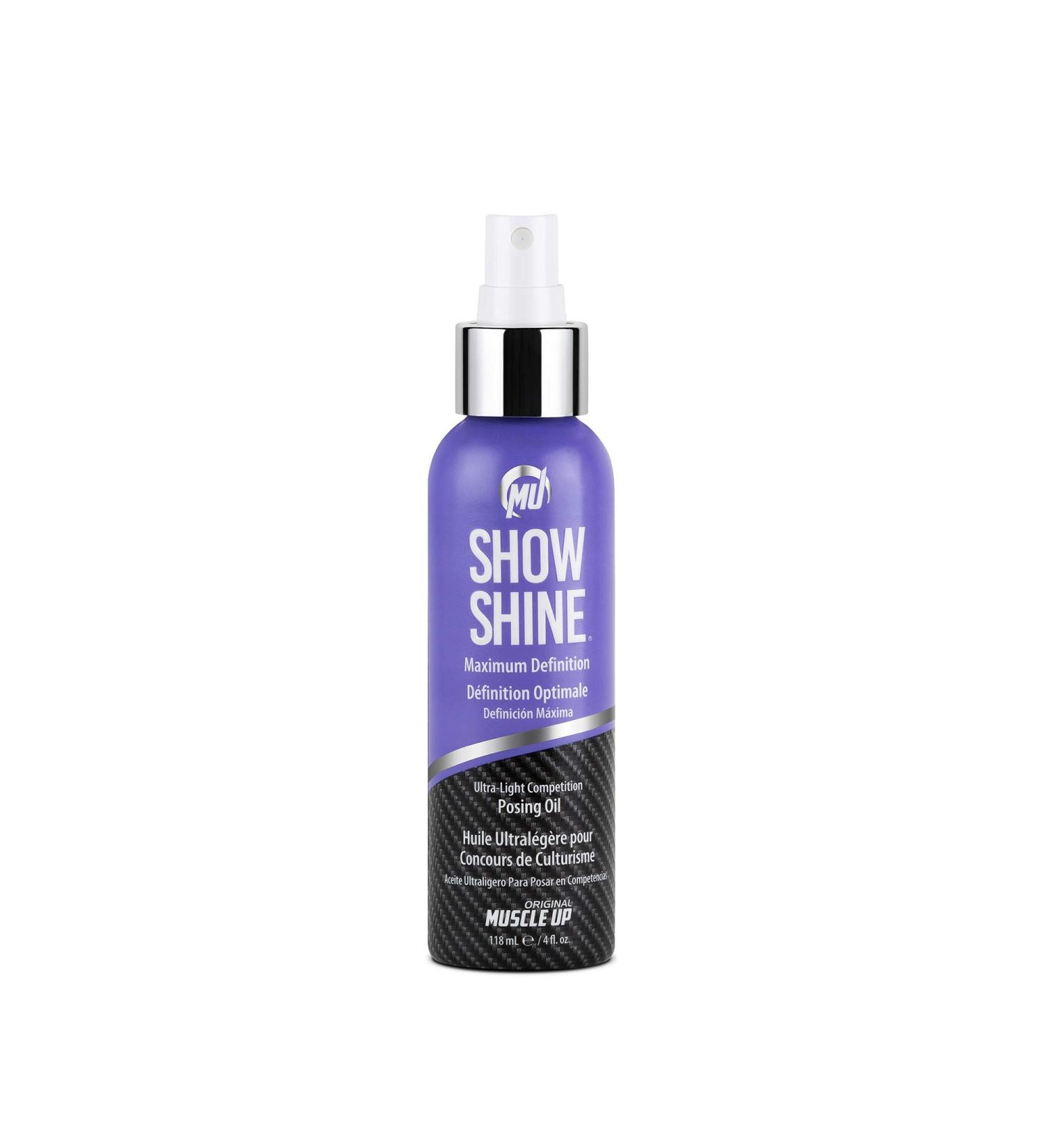 Pro Tan Show Shine Ultra-Light Posing Oil - Maximum Definition for Fitness Events Modeling & Photoshoots | 4 oz - International Shipping - Buy Online on GoSupps.com