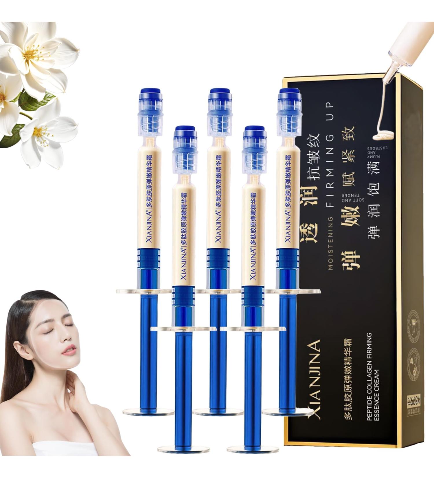 MKOXPO Micro-Molecular Collagen Anti-Wrinkle Lotion Sink Peptide Collagen Firming Essence Cream Anti-wrinkle Eye Serum Oil Moistening Firming Up Skin (5) - Buy Online on GoSupps.com