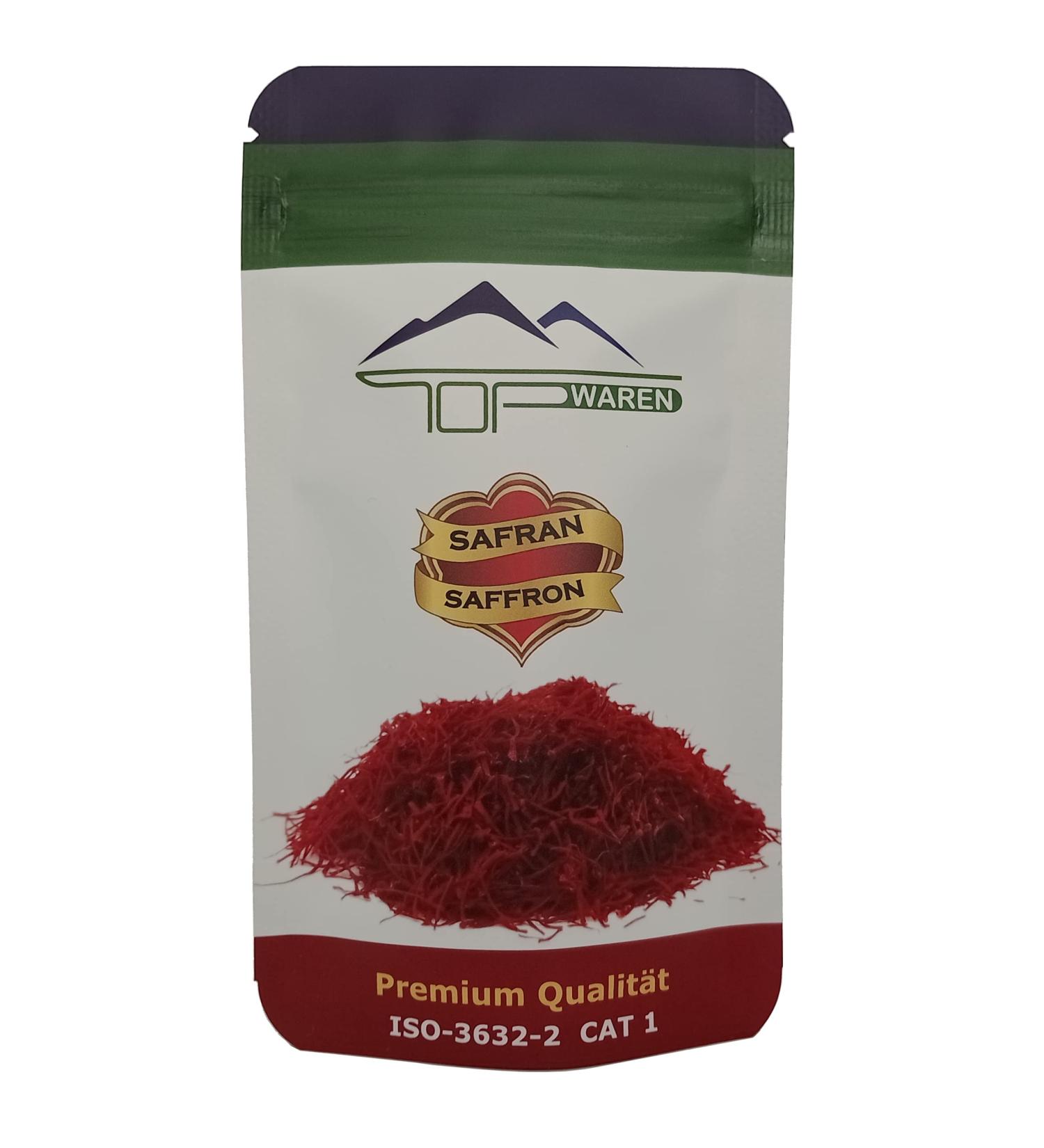 Topwaren Saffron 5g - Premium 100% Pure Red Saffron Threads Class 1 ISO 3632 | Buy Internationally - Buy Online on GoSupps.com