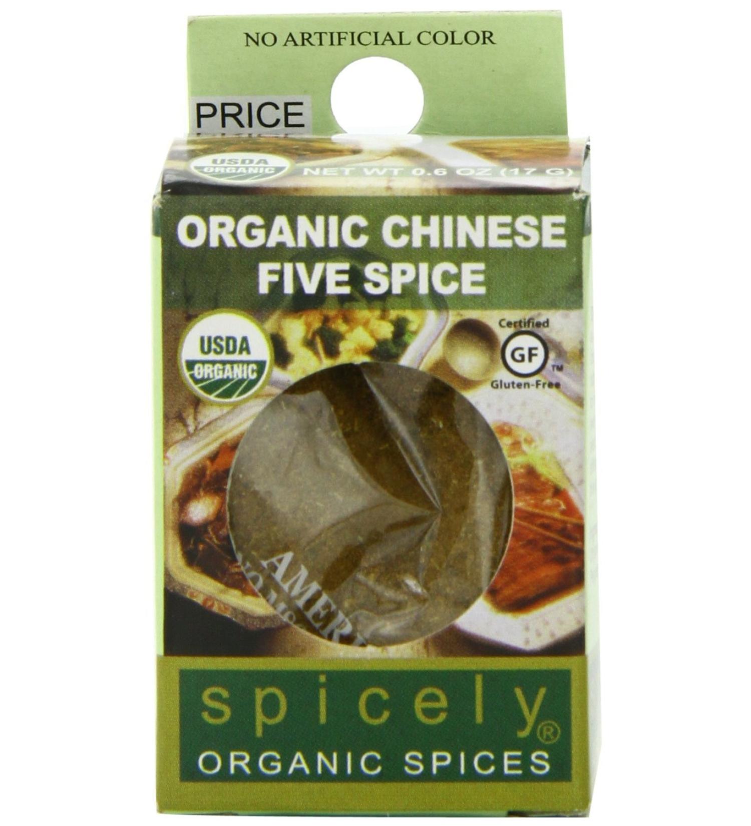 Spicely Organic Chinese Five Spice - Gluten Free Seasoning (0.40 oz) - EcoBox - Buy Online on GoSupps.com