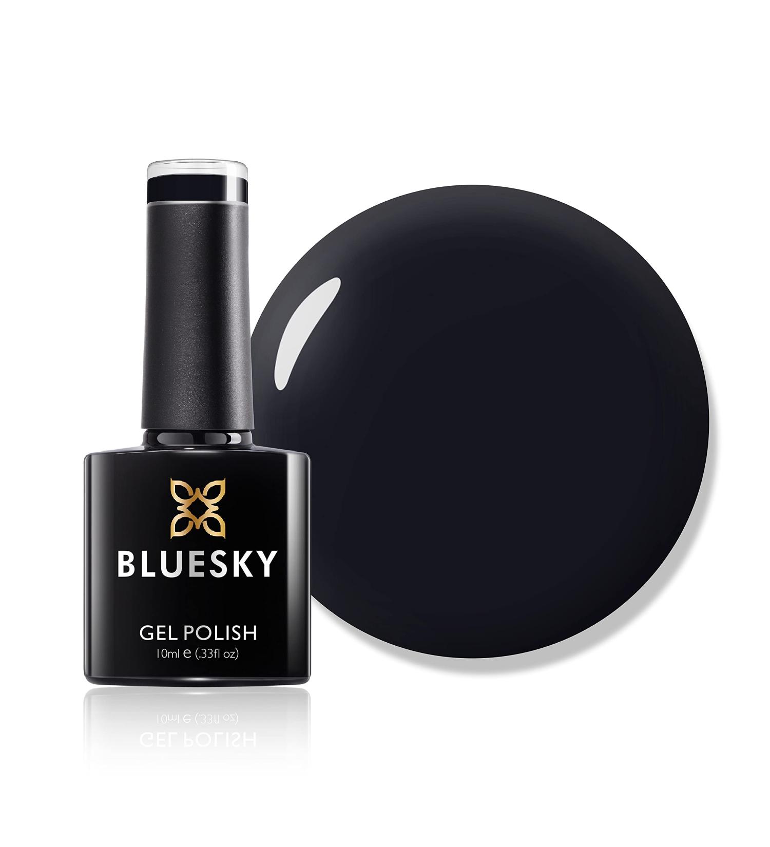 Bluesky Gel Nail Polish Jet Black A021 Long Lasting Chip Resistant 10 ml (Requires Drying Under UV LED Lamp) Black 10 ml (Pack of 1) - Buy Online on GoSupps.com