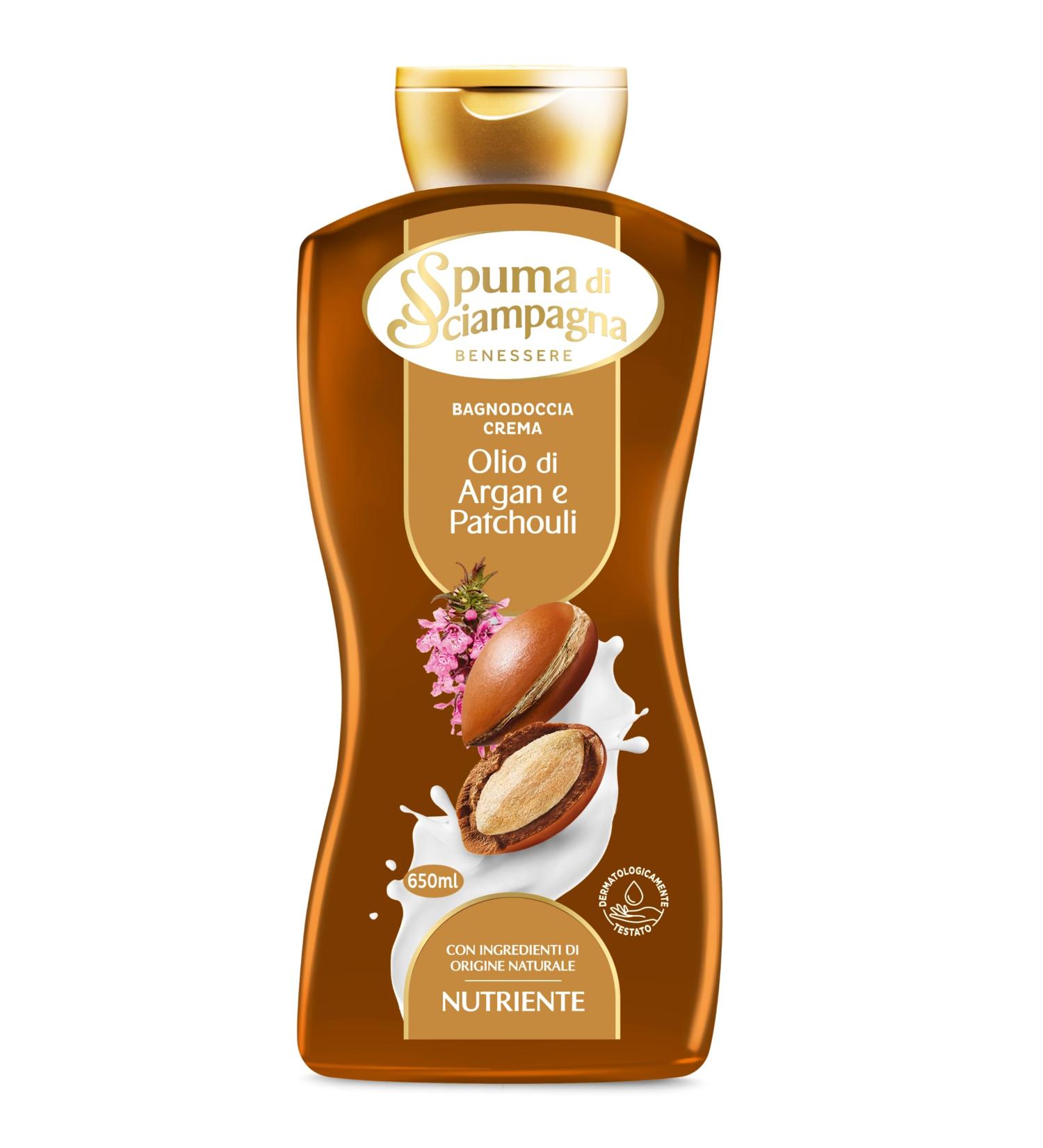 Spuma di Sciampagna Baignoire Cr me Nutriante Huile d'Argan et Patchouli - 650 ml