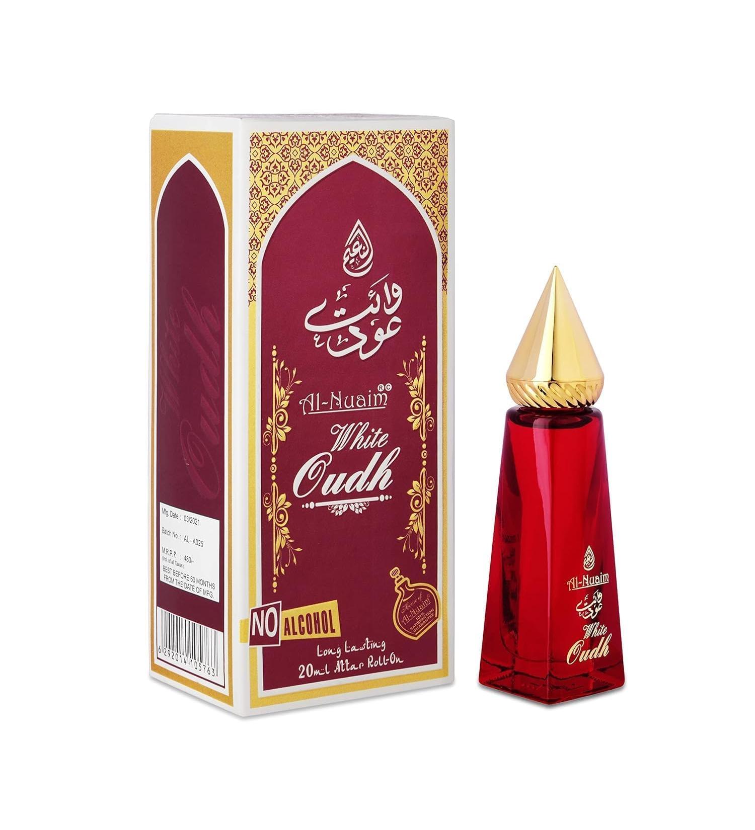 White Oudh | Alcohol Free | Attar Roll On | Long Lasting Fragrance For Men & Women | 20ml - Buy Online on GoSupps.com