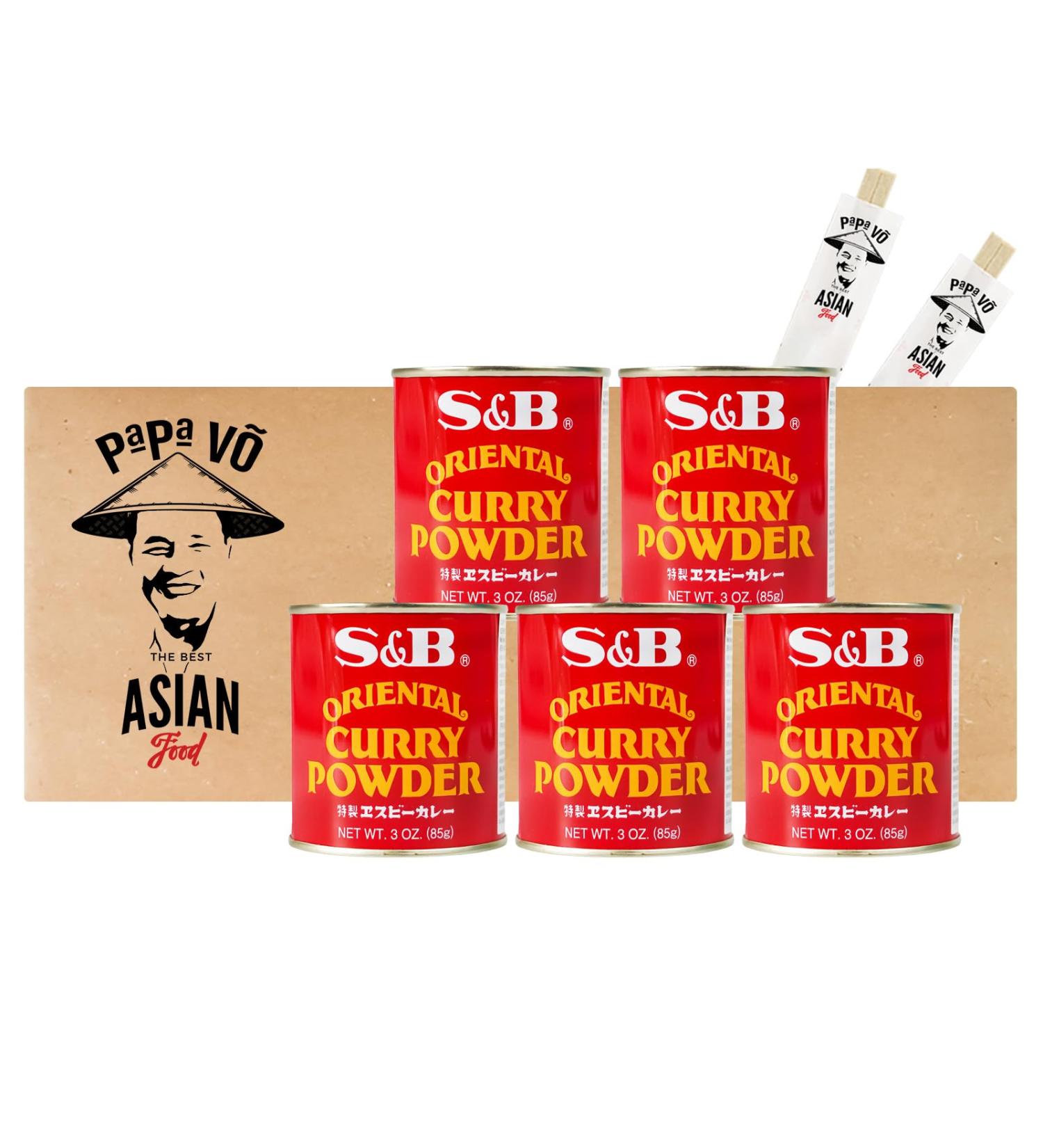Pack of 5 (5x85g) S&B Curry Powder (Papa Vo )