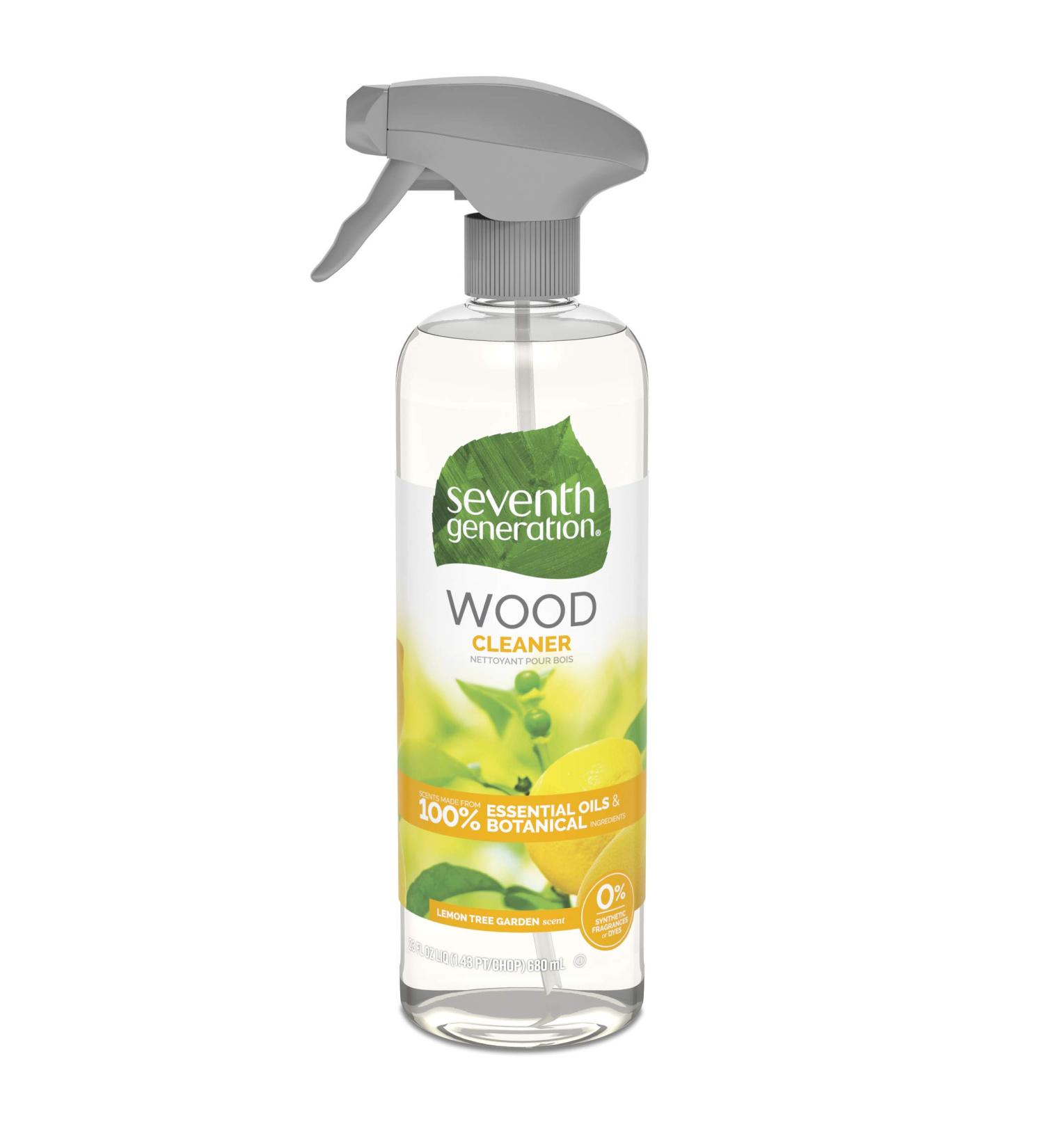 Seventh Generation Wood Cleaner, Lemon Garden scent, 23 fl oz