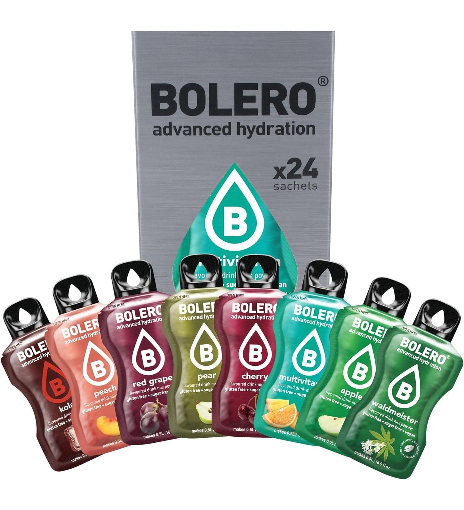 Bolero drinks CLASSIC MIX STICKS 24x3g I refreshing sugar-free powdered drink sweetened with stevia | hypoglycemic drink - Buy Online on GoSupps.com