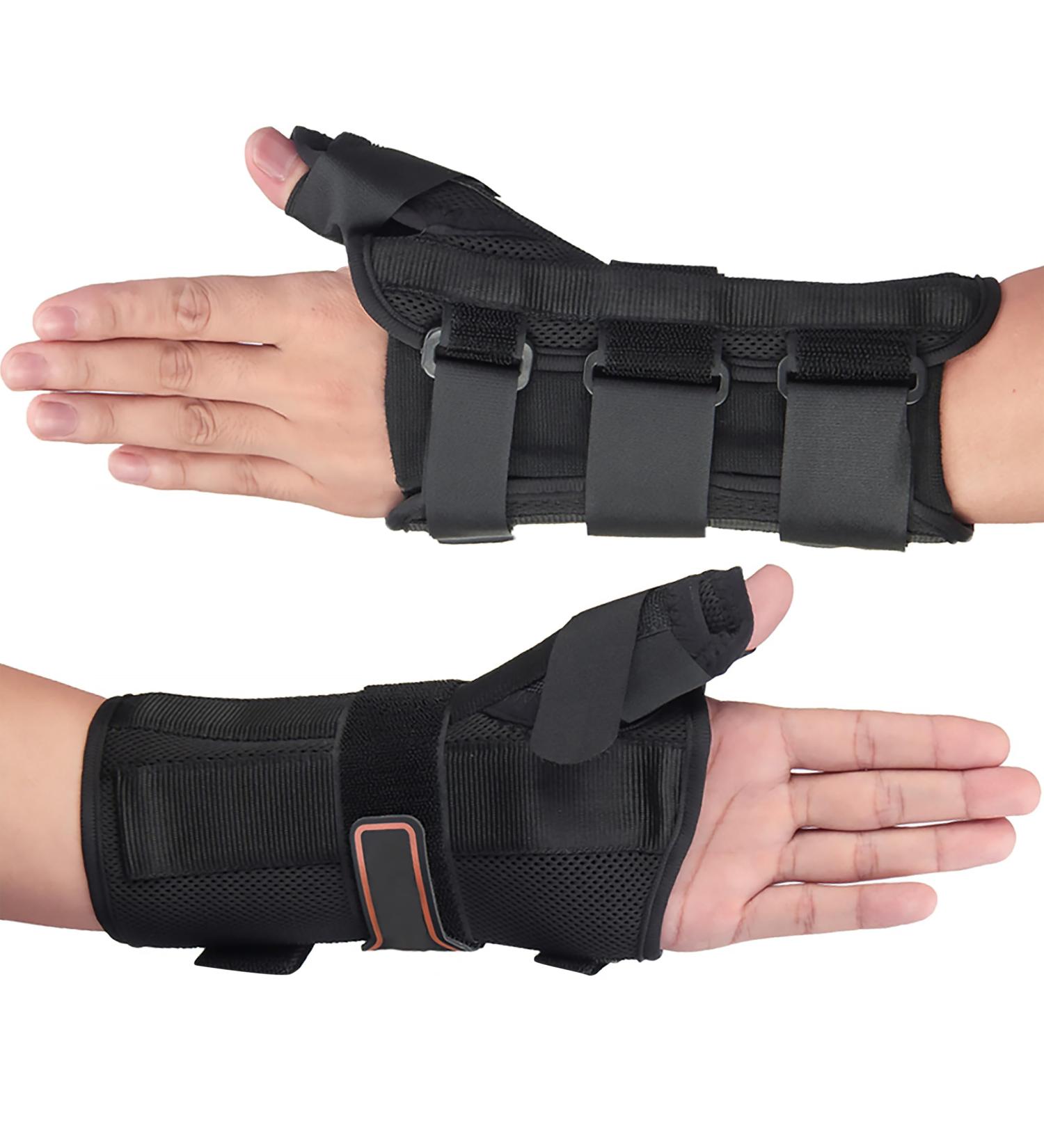 Wrist Brace with Thumb Spica Splint - Relief for De Quervain's Arthritis Carpal Tunnel & More | Left-M (6-7 - Buy Online on GoSupps.com