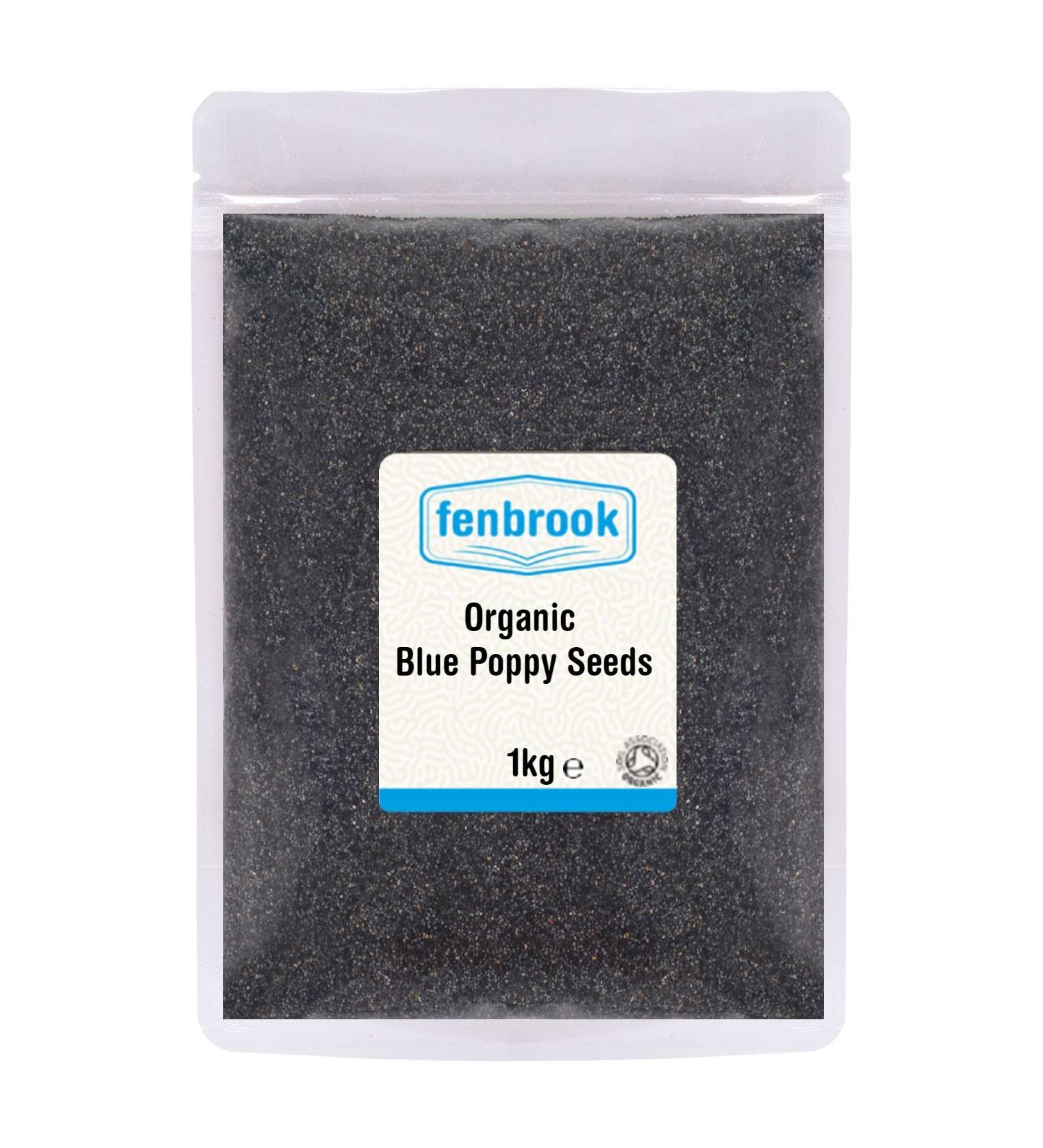 Organic Blue Poppy Seeds 1kg Certified Organic by Fenbrook Organic - Buy Online on GoSupps.com