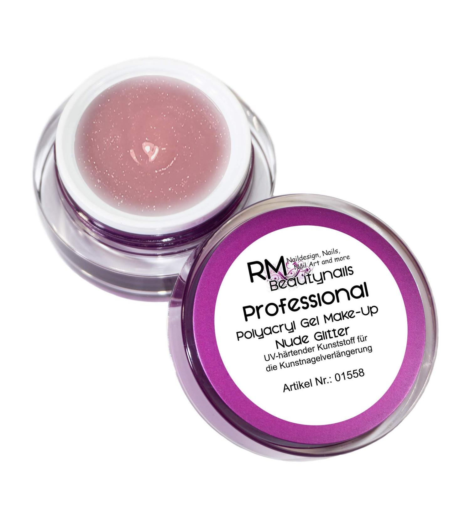 15ml Polyacryl UV Gel Make-Up Nude Glitter Acrylic Gel LED Building Gel Professional Line 15 ml (1 pack)